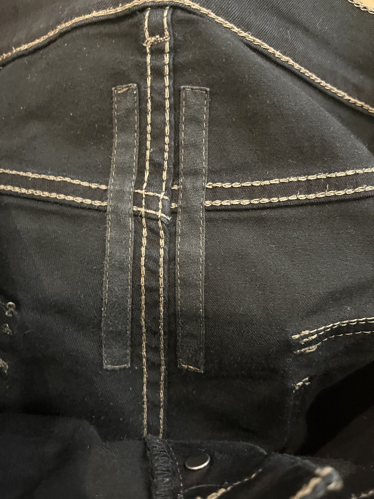 Rick Owens × Rick Owens Drkshdw Rick Owens Memphis Waxed Denim Size US 31 - 11 Thumbnail