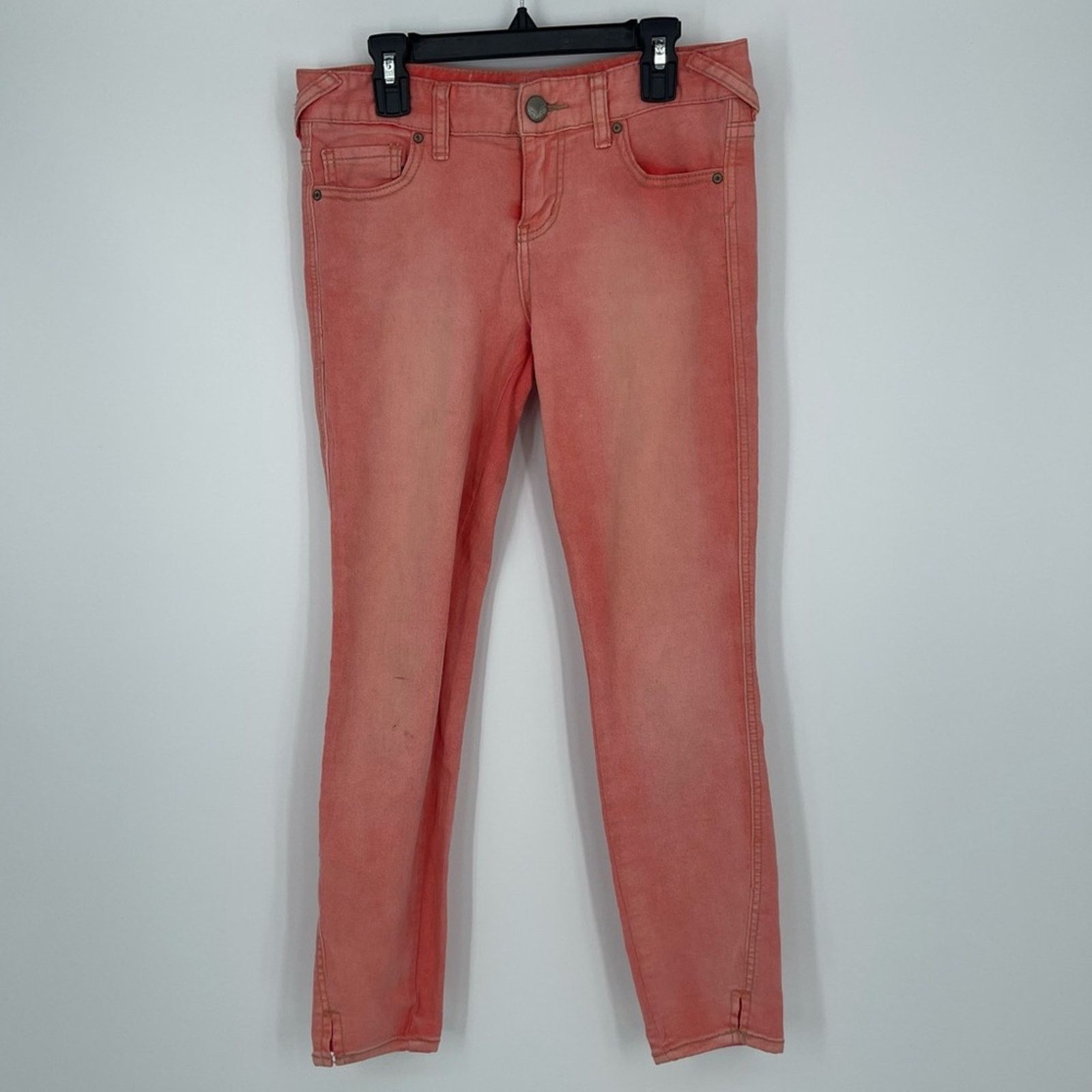 Free People Free People Coral Ankle Zip Stretch Skinny Slim Jeans 25 Size 25" / US 0 / IT 36 - 4 Thumbnail