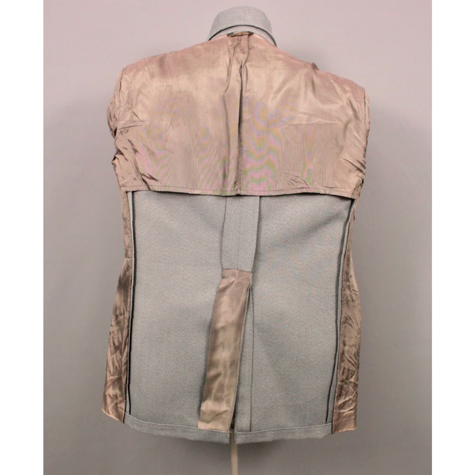 Vintage VINTAGE Men’s VTG 70s Grey 3 PC Leisure Suit Sz L-XL 1970s Disco Polyester Shirt Hoodie Hat Mens Size 42R - 5 Thumbnail