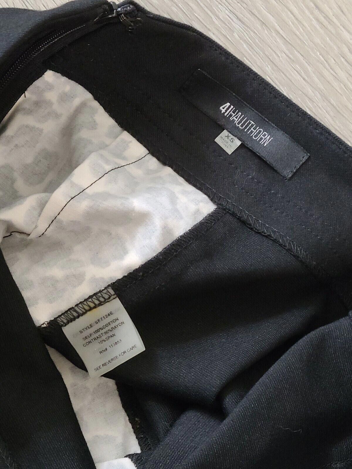 Designer 41 Hawthorn Skirt Pencil Leopard Stretch Straight Career Size 26" / US 2 / IT 38 - 3 Thumbnail