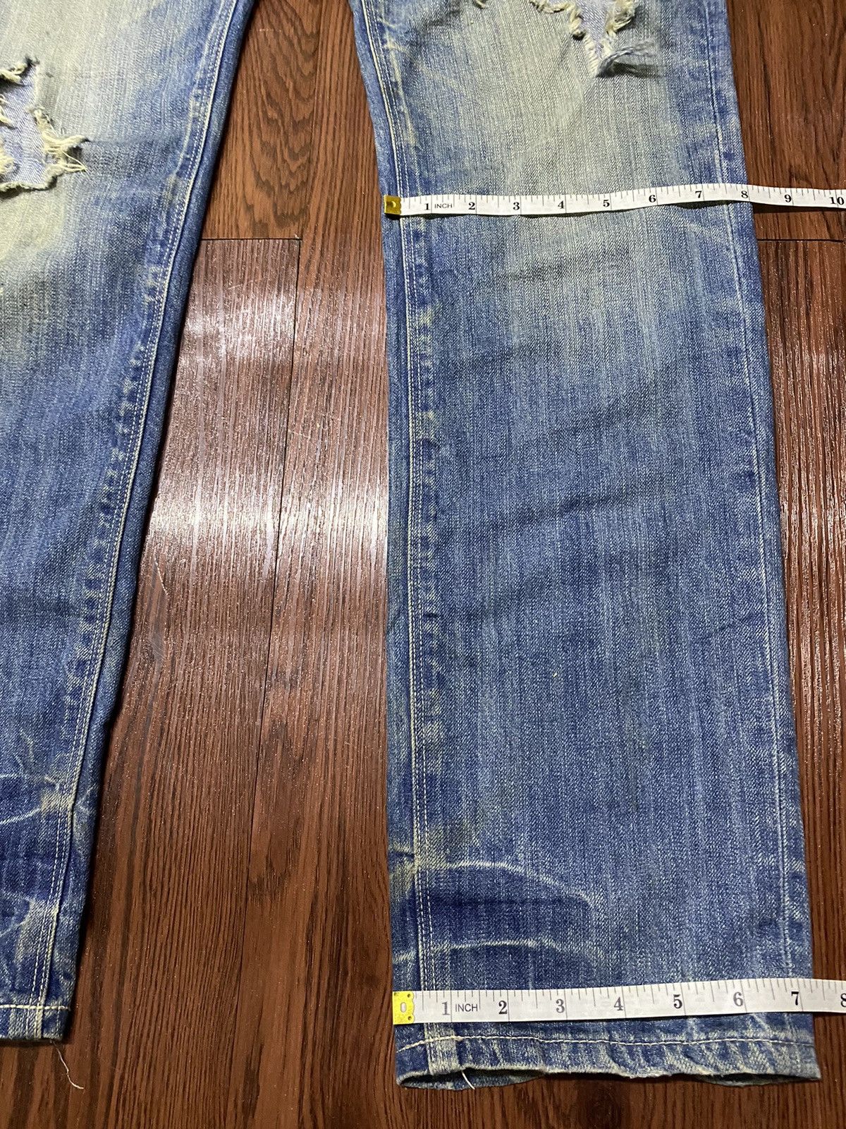 Japanese Brand Vintage Japan Nano Universe Dirty Mud Wash Distressed Jeans Size US 32 / EU 48 - 11 Thumbnail