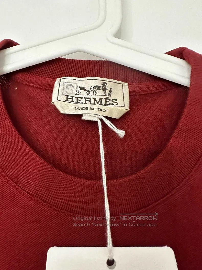 Hermes Hermes Classic Small H Logo Round Neck T-Shirt Size S / US 4 / IT 40 - 4 Thumbnail