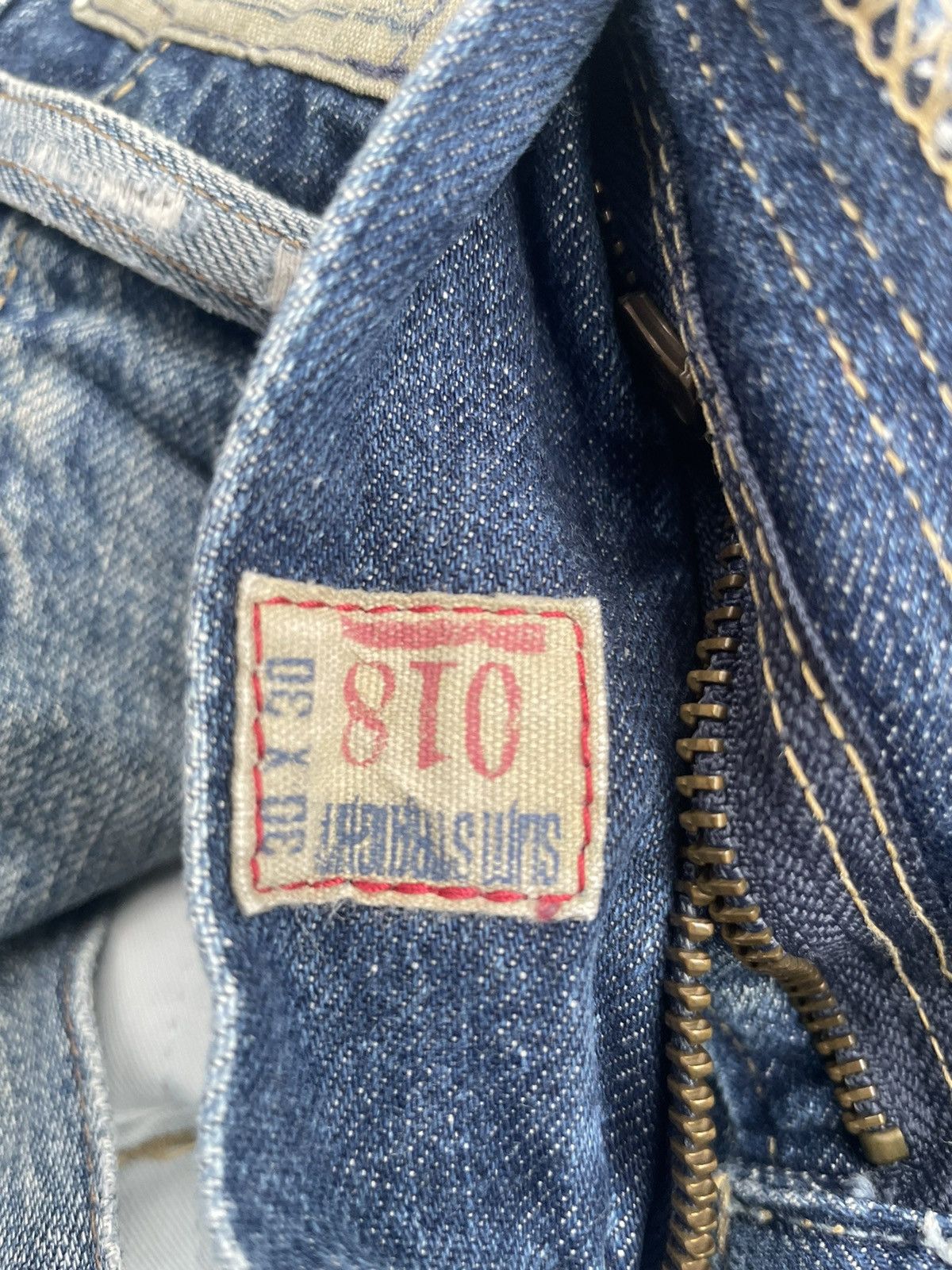 Ralph Lauren Ralph Lauren Slim Straight Distresed Denim Size US 33 - 19 Thumbnail