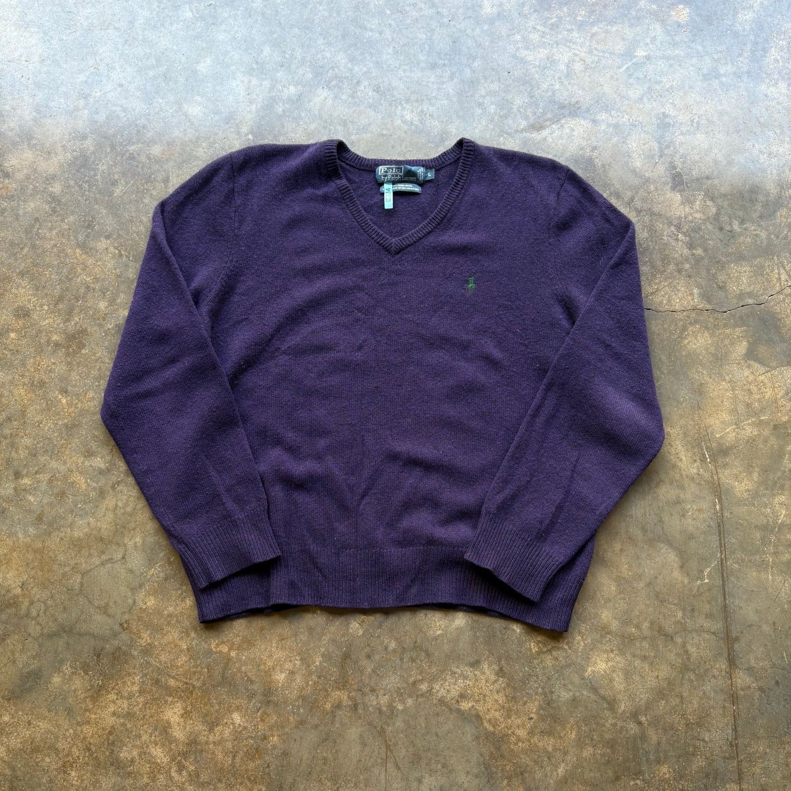 Polo Ralph Lauren Vintage Polo Ralph Lauren Lambs Wool Sweater Size US L / EU 52-54 / 3 - 1 Thumbnail
