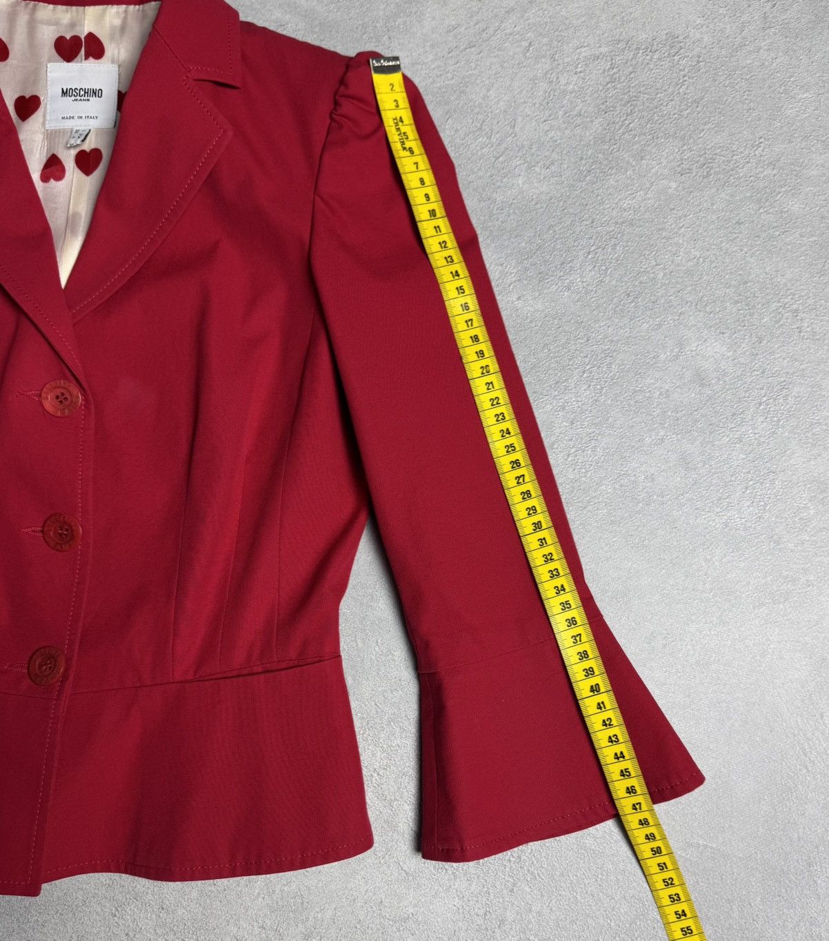 Moschino Moschino Jeans Red Cotton Blazer Jacket size US 4 UK 8 Size S / US 4 / IT 40 - 16 Thumbnail