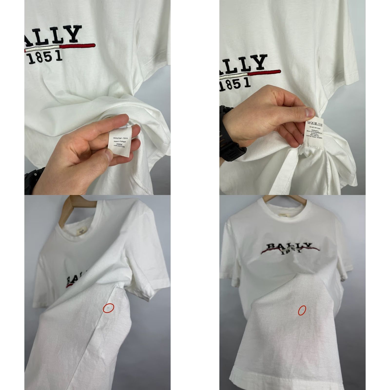 Bally Bally 1851 Classic T-Shirt White M Mens Shirt Small two spots Rare Retto Size US M / EU 48-50 / 2 - 8 Thumbnail