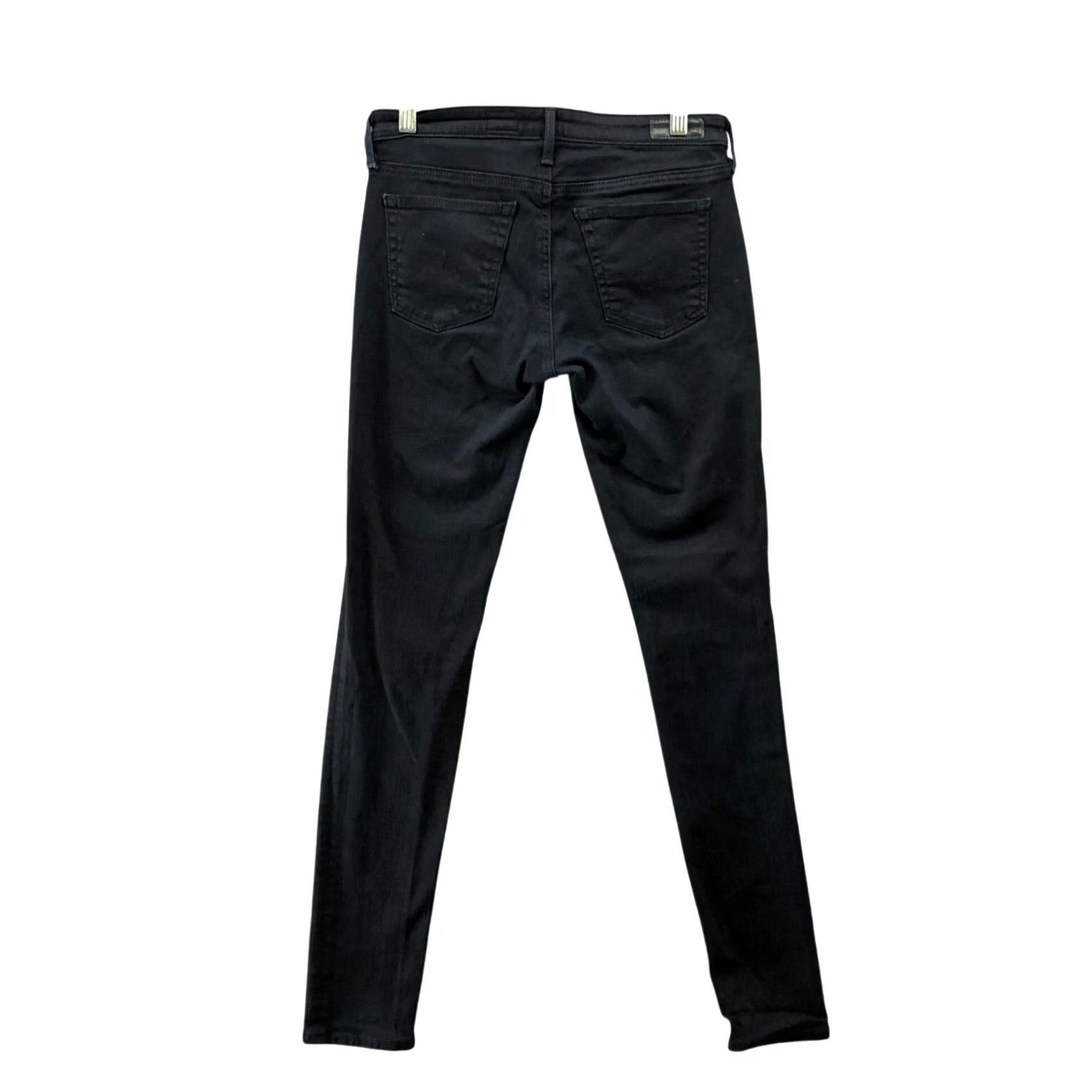 Vintage AG Adriano Goldschmied Legging Super Skinny Jean Womens 27R Dark Wash Blue Jeans Slim Stretch 5-Pocket Denim Pull-On? Size 27" / US 4 / IT 40 - 2 Thumbnail