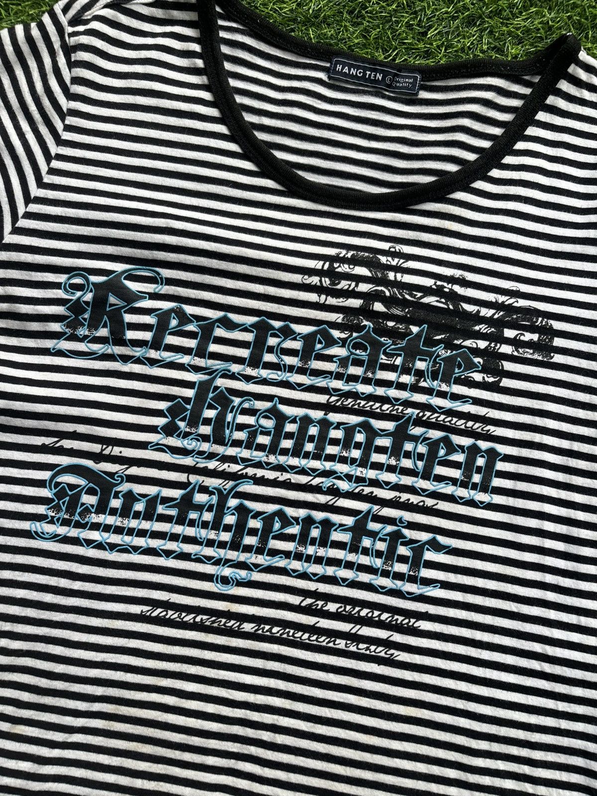 Hysteric Glamour Y2k Hang Ten Stripe Ifsix Punk Style Tshirt Size L / US 10 / IT 46 - 3 Thumbnail
