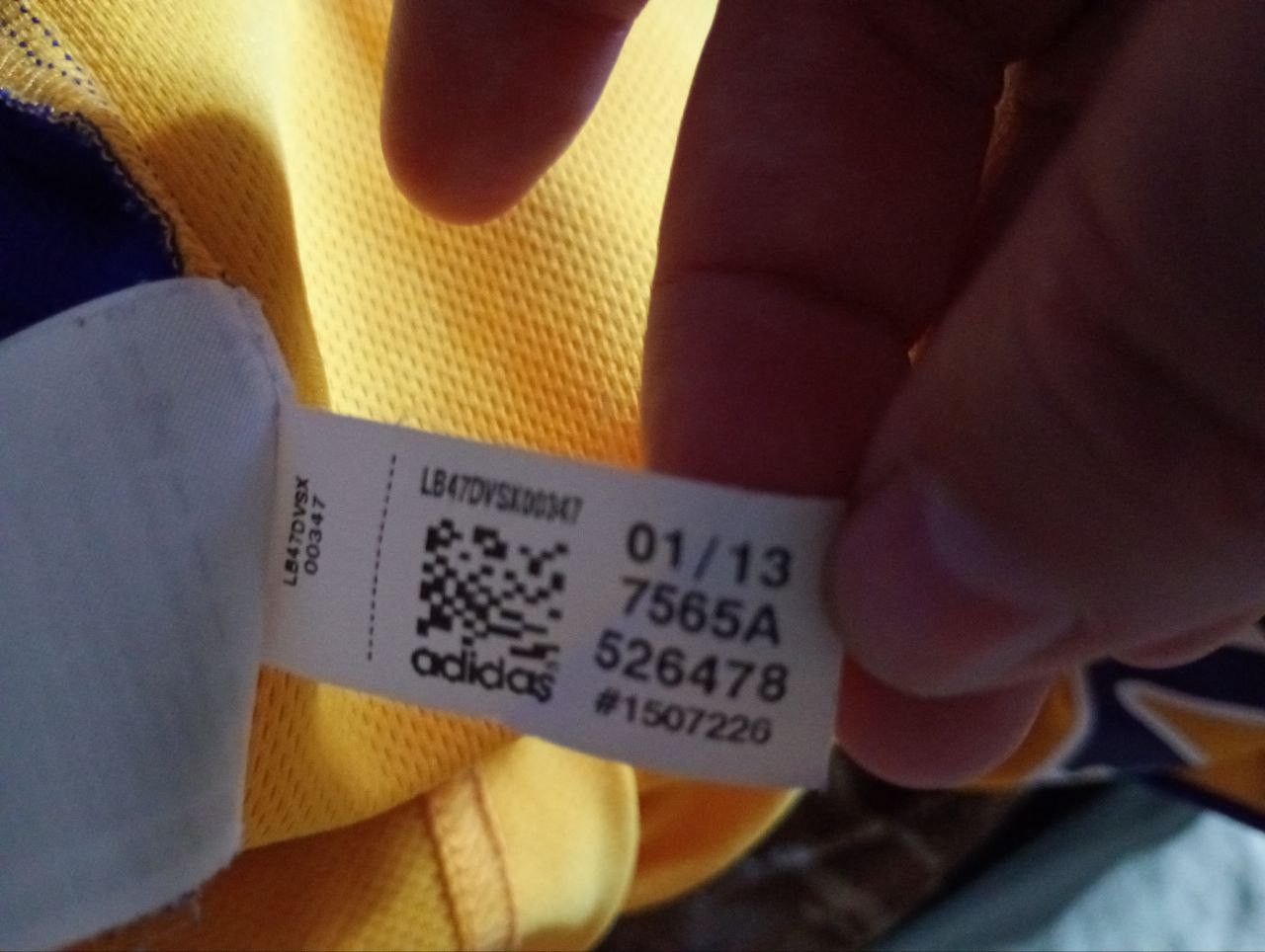 Adidas × NBA Adidas LA Lakers Jersey 24 Kobe Bryant 2013 Size US M / EU 48-50 / 2 - 16 Thumbnail