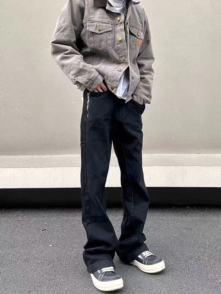 Japanese Brand × Vintage Vintage street wash design micro flare black jeans Size US 30 / EU 46 - 2 Thumbnail