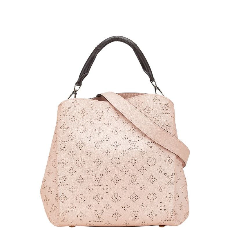 Louis Vuitton Louis Vuitton Babylon Pm Monogram Mahina 2Way Bag Leather Shoulder Bag M50033 in Pink, Women's