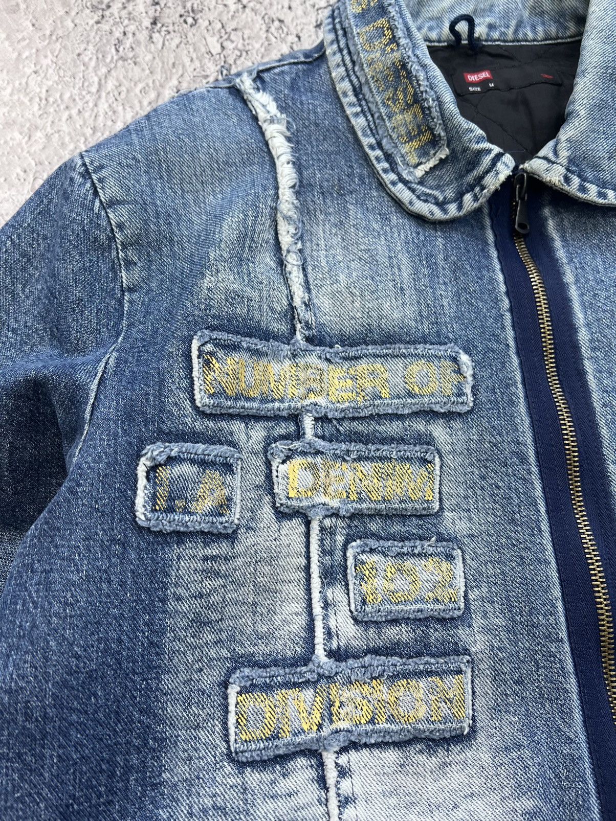 Diesel diesel bomber jacket vintage style old money denim racer Size US M / EU 48-50 / 2 - 6 Thumbnail