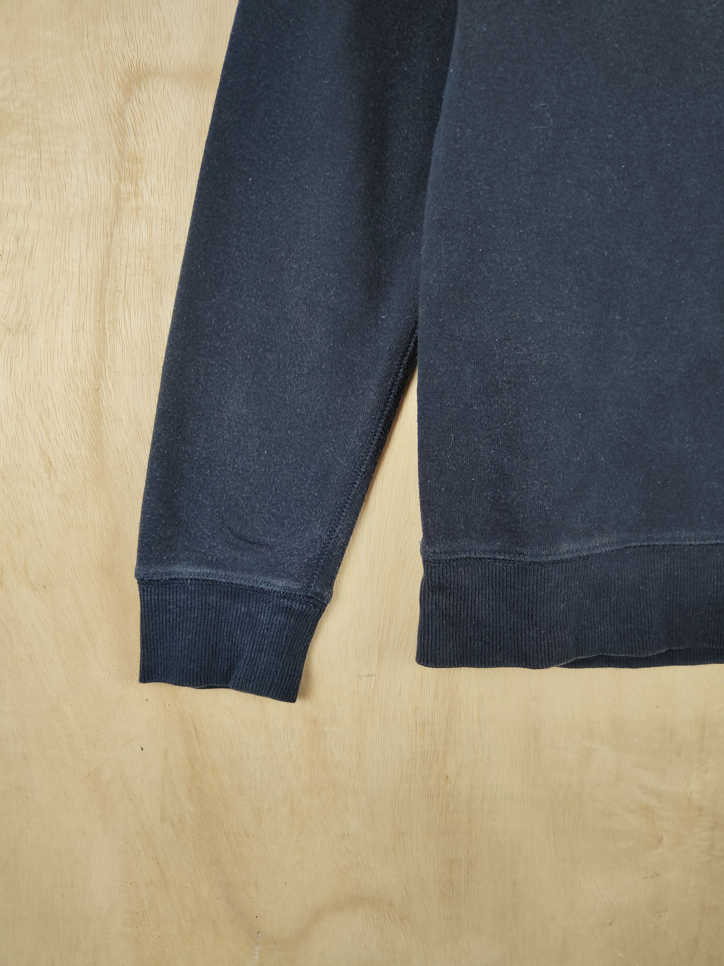 Japanese Brand × Vintage Japanese Brand Blue Black plain Sweatshirts #S2639 Size XS / US 0-2 / IT 36-38 - 6 Thumbnail