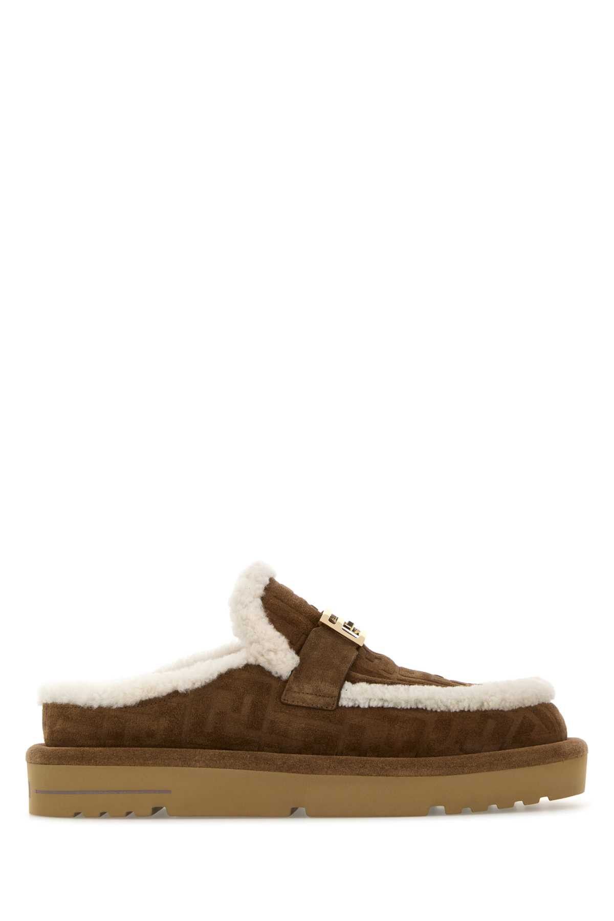 Fendi Biscuit Suede Apres Chic Slippers Size US 10 / IT 40 - 1 Thumbnail