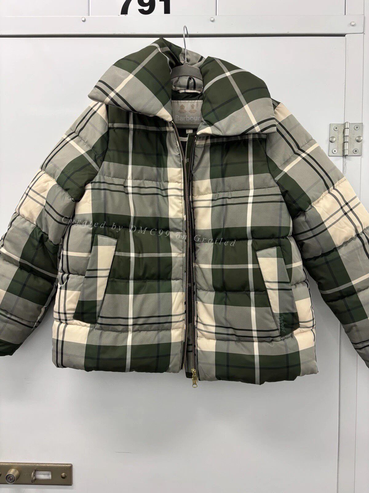 Barbour Barbour Classic Plaid Green Down Jacket Size S / US 4 / IT 40 - 1 Thumbnail
