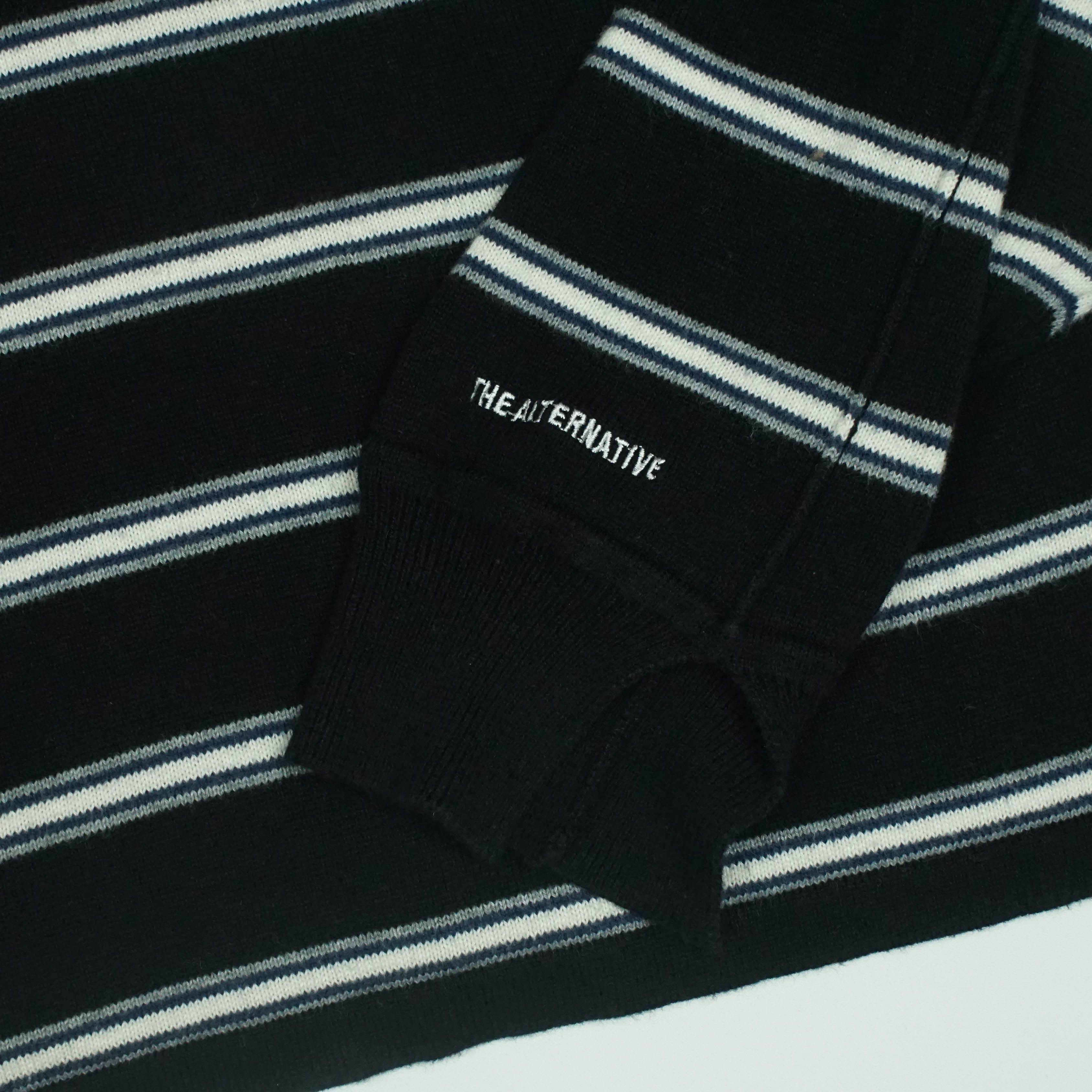 14th Addiction *NoTariff RNA Japan Stripe Knitted Sweatshirt Size US M / EU 48-50 / 2 - 3 Thumbnail