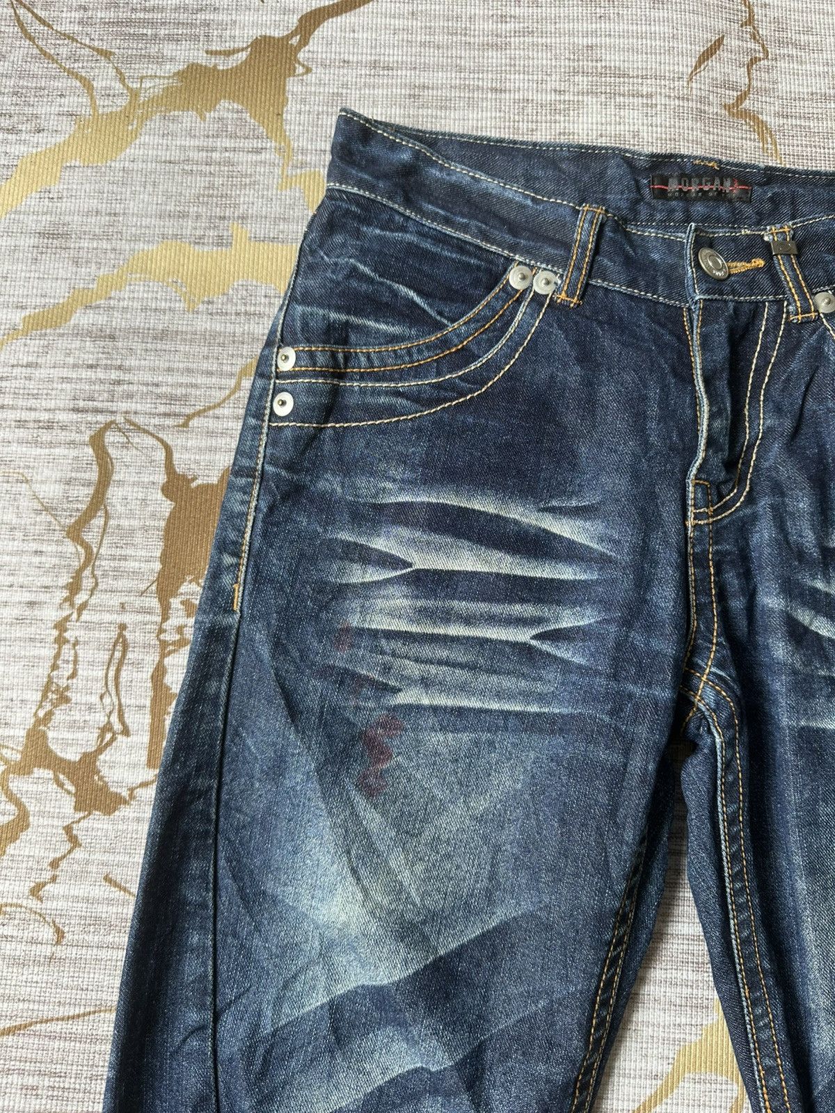 Morgan Homme Morgan Homme De Toi Claw Marks Curve Leg Design Denim Size US 29 - 10 Thumbnail