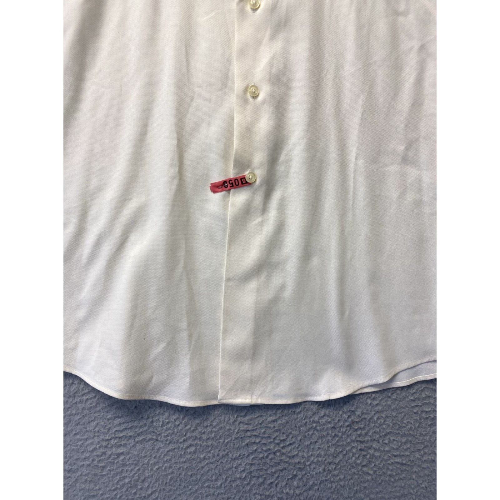 Pronto Uomo VINTAGE Pronto Uomo Dress Shirt Men Adult Long Sleeve 18 Yellow Non-Iron Slim Fit Size 48R - 2 Thumbnail