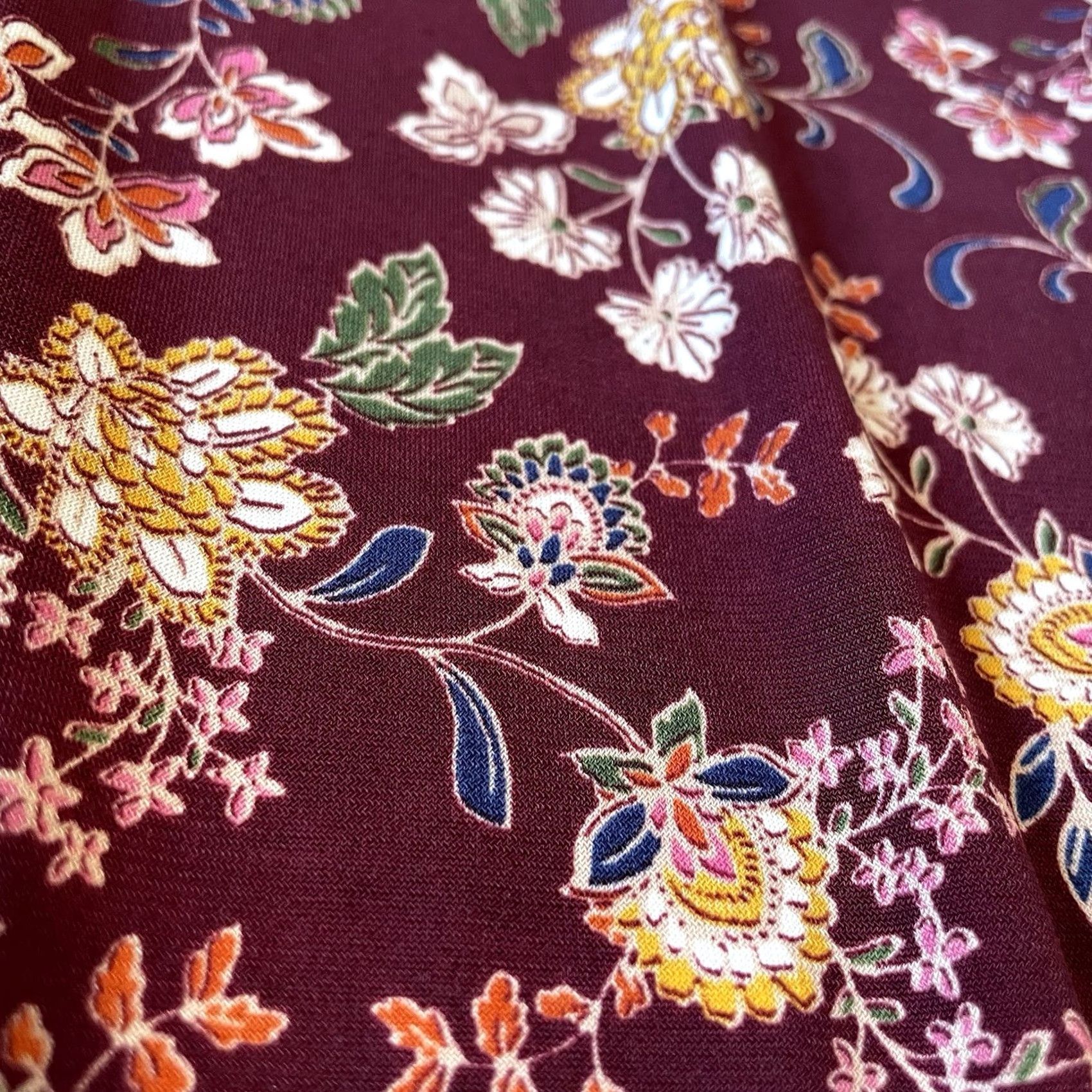 Vince Camuto Vince Camuto Blouse XL Burgundy Floral Knit Puff Sleeve Cardigan? Size XL / US 12-14 / IT 48-50 - 3 Thumbnail