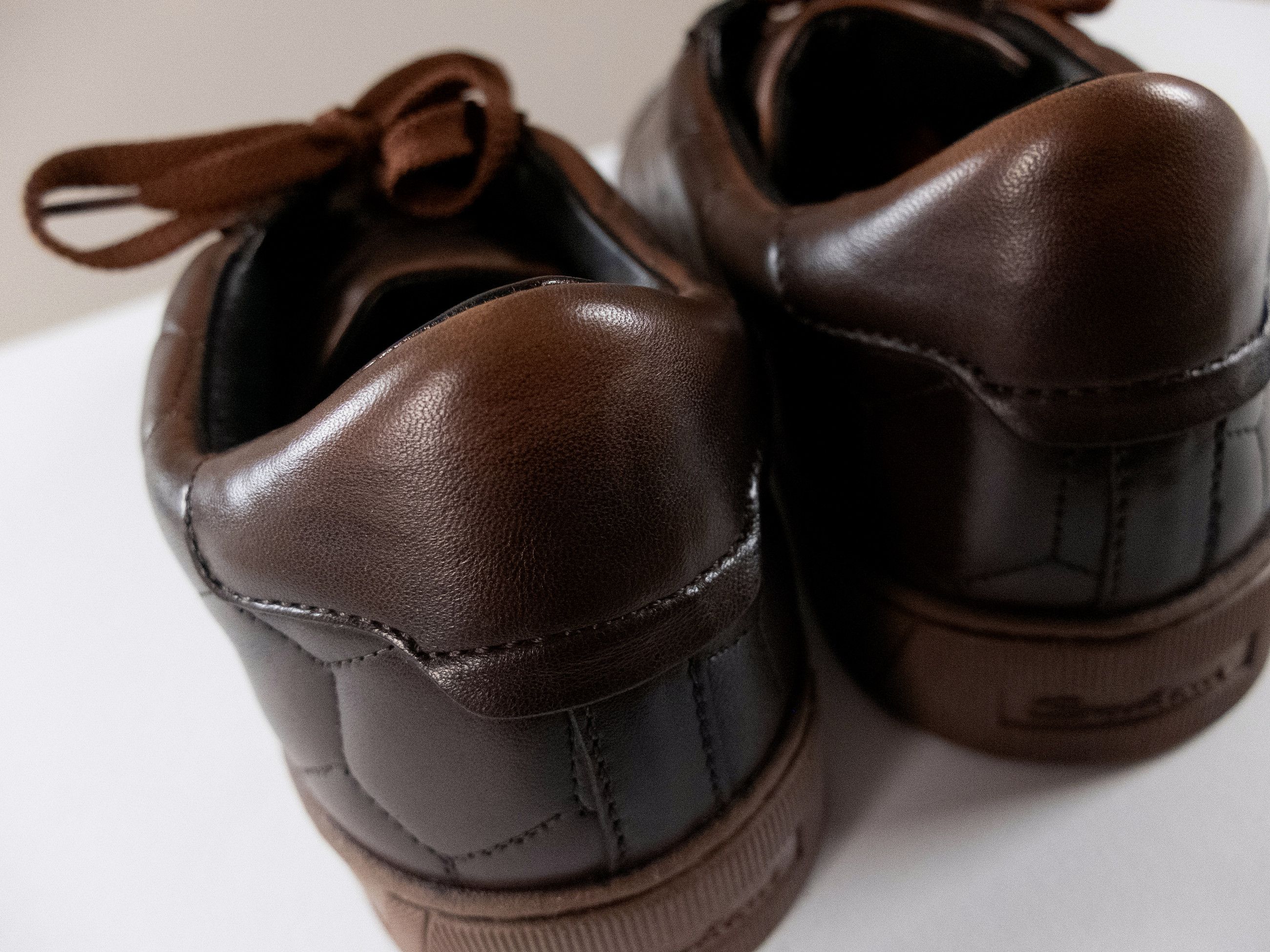 Santoni SANTONI brown quilted low top leather sneakers 10 43 Size US 10 / EU 43 - 8 Thumbnail