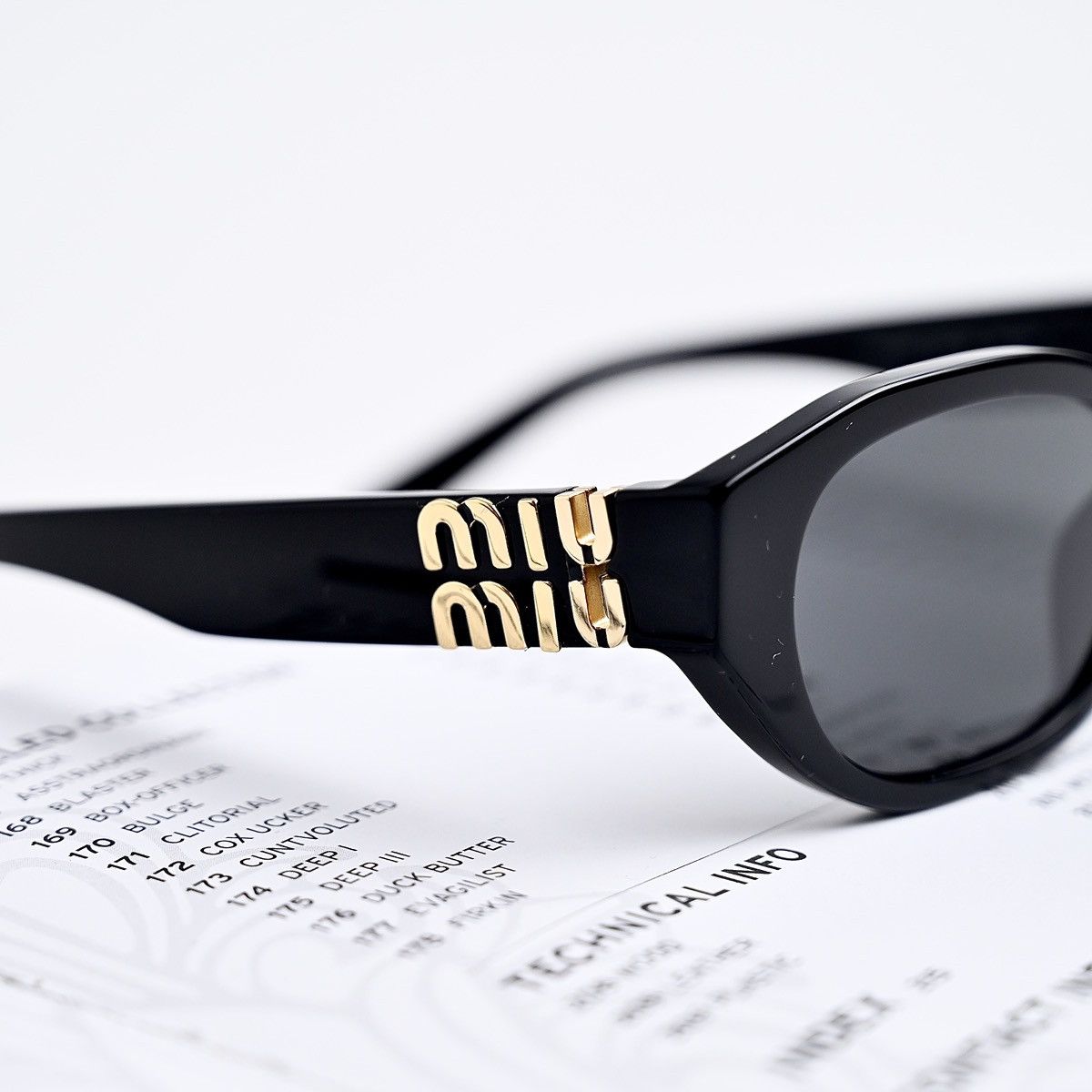 Miu Miu MIU MIU 0MU A03S SUNGLASSES Size ONE SIZE - 8 Thumbnail