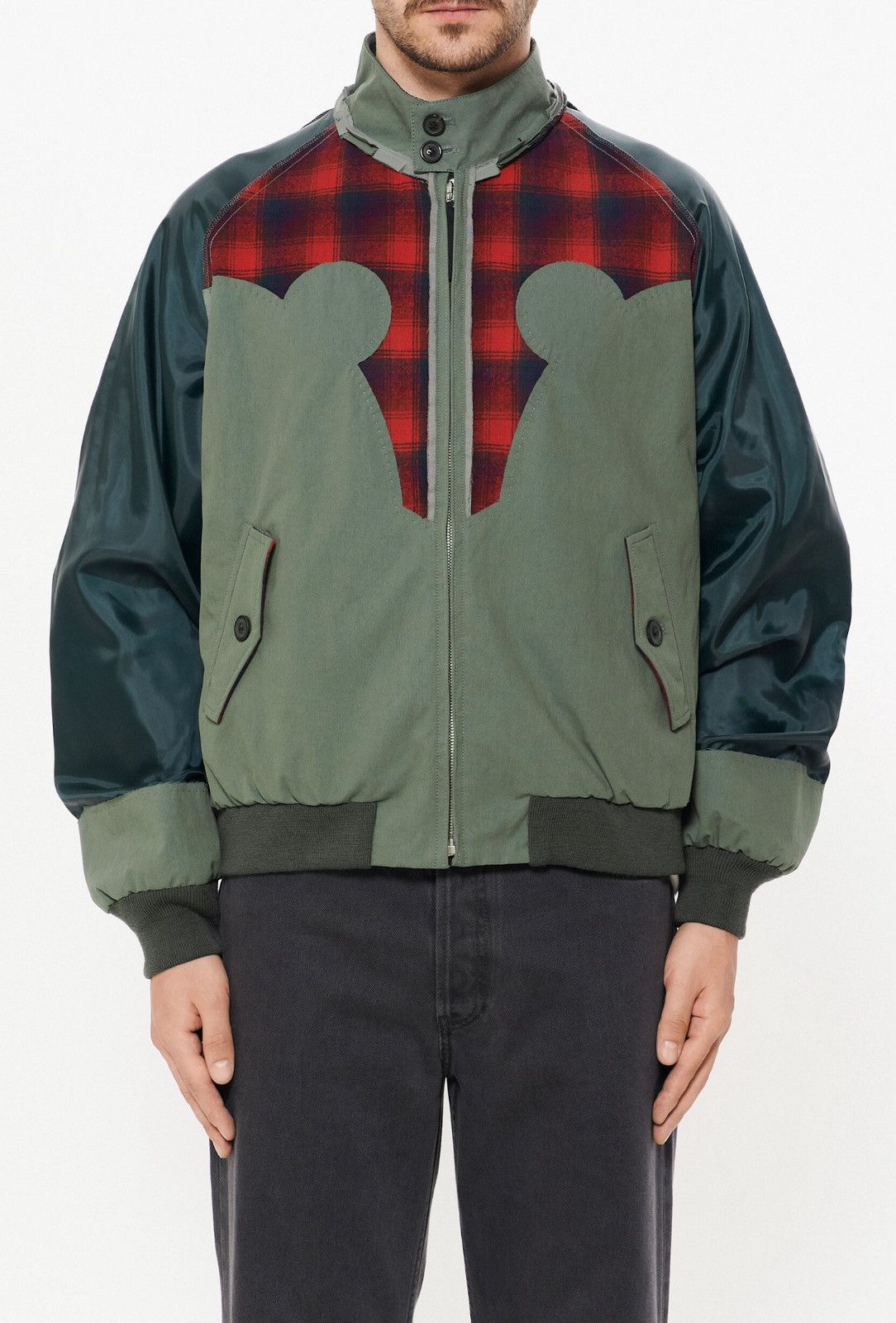 image of Lastsize Maison Margiela X Pendleton Panelled Bomber Jacket, Men's (Size Medium)