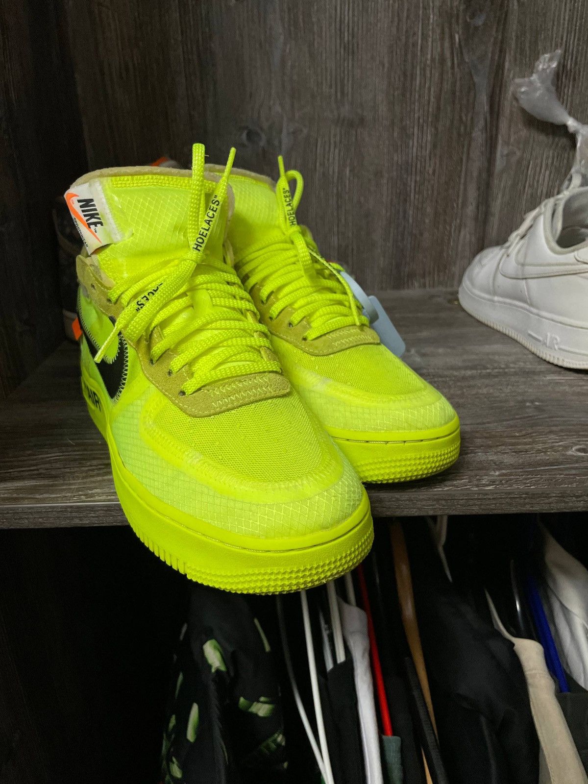 Nike × Off-White air force 1 off white “volt” Size US 9.5 / EU 42-43 - 11 Thumbnail