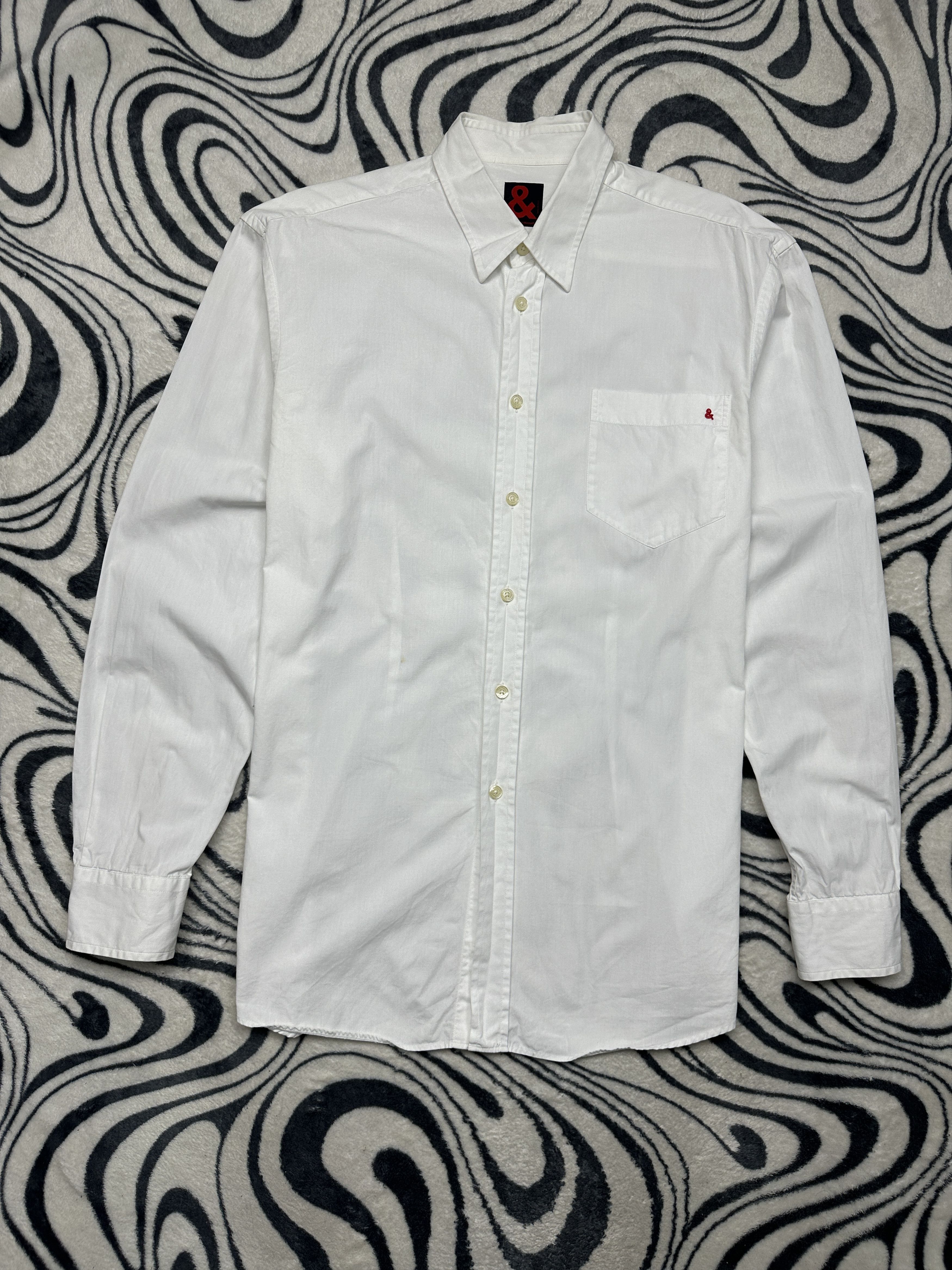 Dolce & Gabbana Dolce & Gabbana Vintage Mens Long Sleeve White Shirt Size US L / EU 52-54 / 3 - 1 Thumbnail