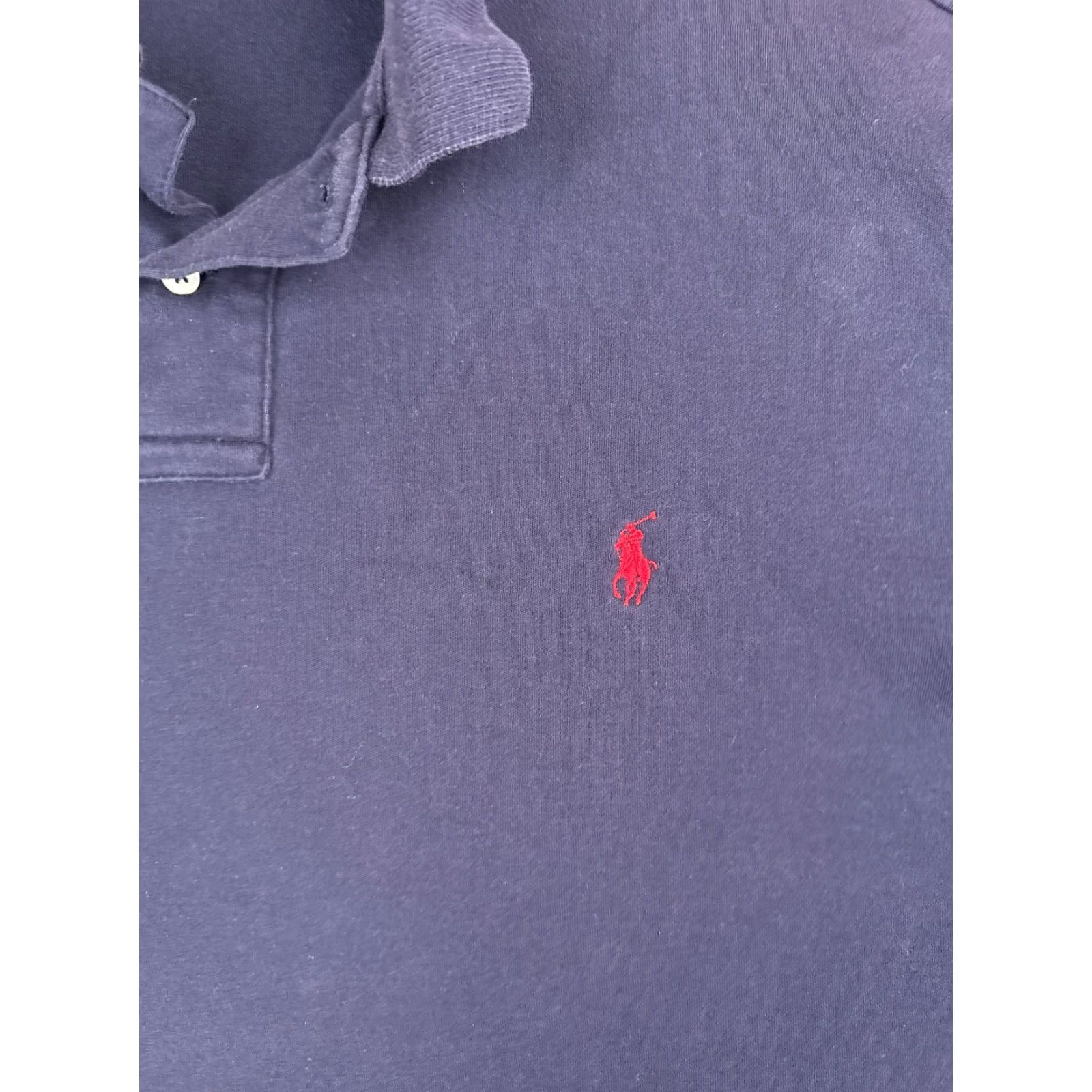 Ralph Lauren VINTAGE Polo Ralph Lauren Shirt Men 2XL Blue Cotton Jersey Custom Fit read Size US XXL / EU 58 / 5 - 6 Thumbnail