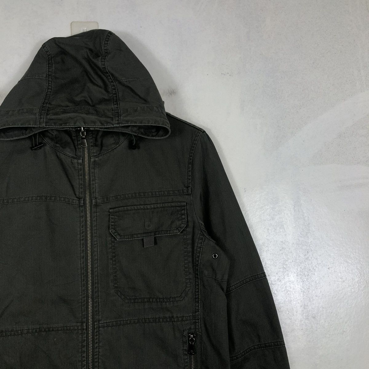 Japanese Brand 📌VINTAGE BIKER JACKET CHORE MILITARY UNIQLO ISSEY MIYAKE Size US M / EU 48-50 / 2 - 8 Thumbnail