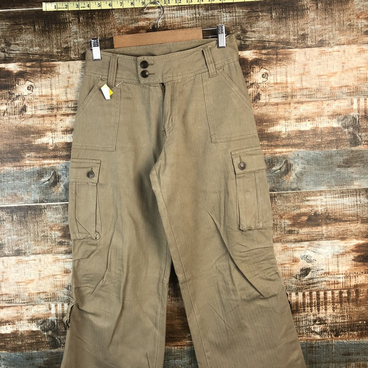 Japanese Brand DL Japanese Brand Brown Cargo Multipocket Pants #C704 Size 25" / US 0 / IT 36 - 2 Thumbnail