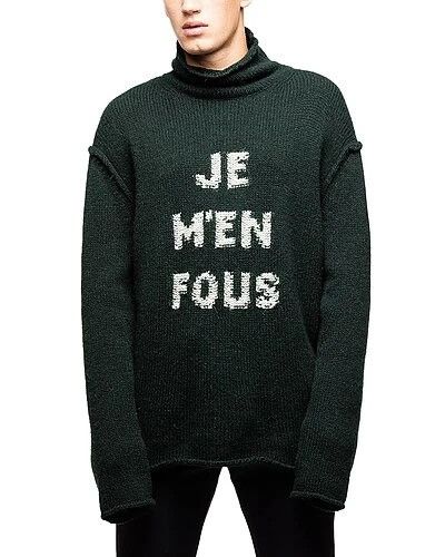 image of Zadig Voltaire Zadig & Voltaire Elly Mwa Ml Artwork Wool & Alpaca-Blend in Green, Men's (Size Small