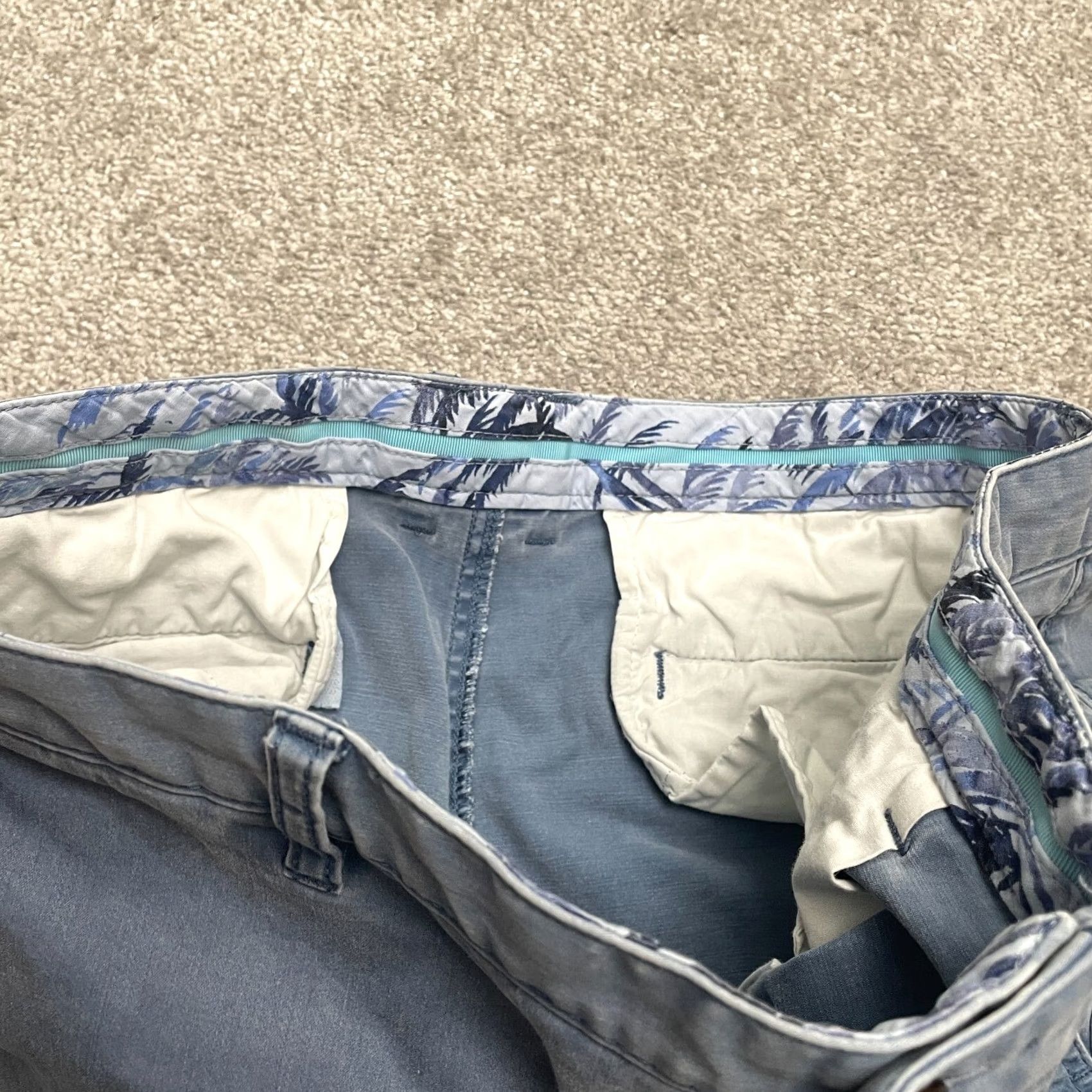 Tommy Bahama Tommy Bahama Chino Shorts Mens 36 Blue Pockets Cotton Blend Casual Outdoor Size US 36 / EU 52 - 5 Thumbnail