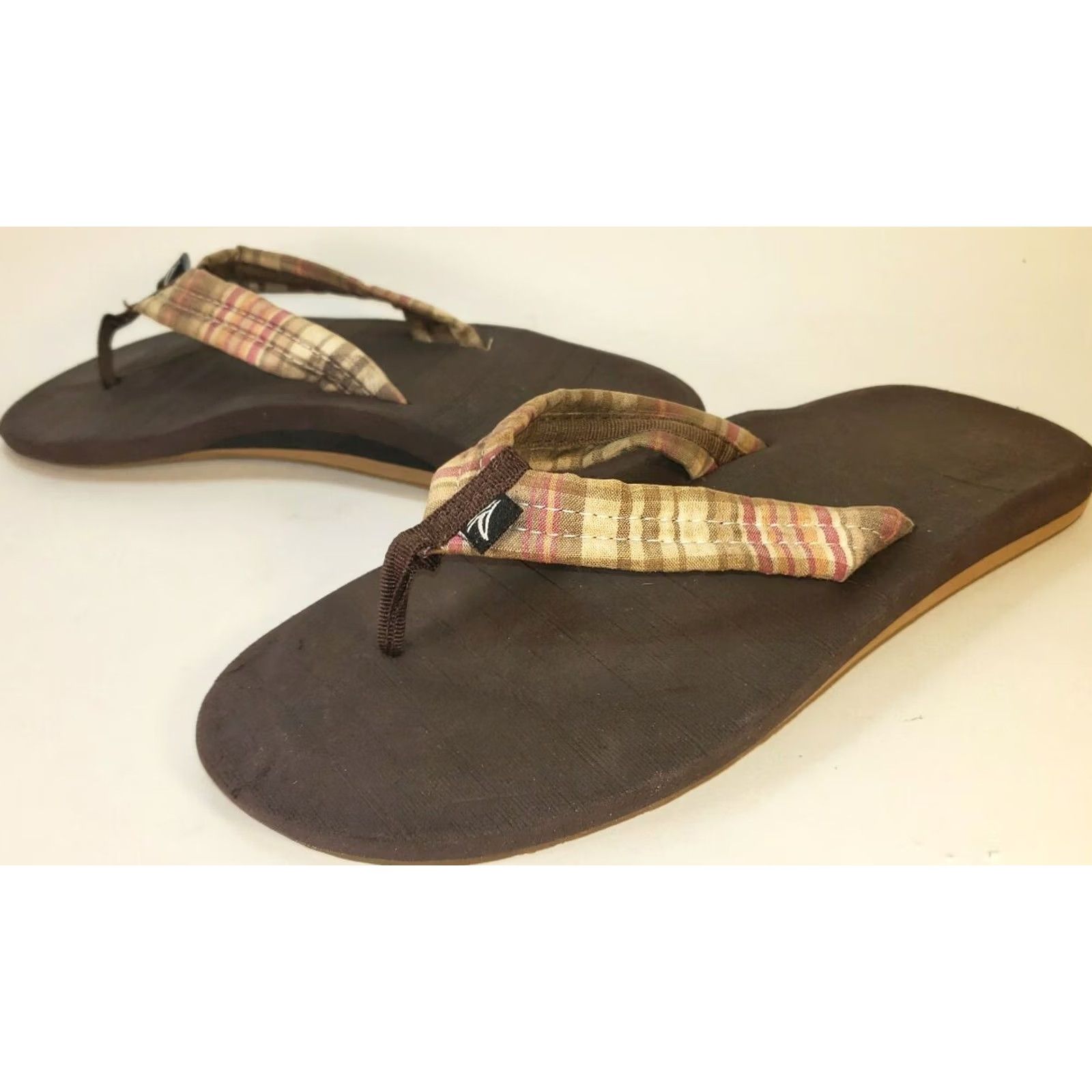 Sperry Sperry Top-Sider Women's Thong Sandals Flip Flops Size 7.5M Multicolor Plaid Pattern Sandal Size M / US 6-8 / IT 42-44 - 3 Thumbnail