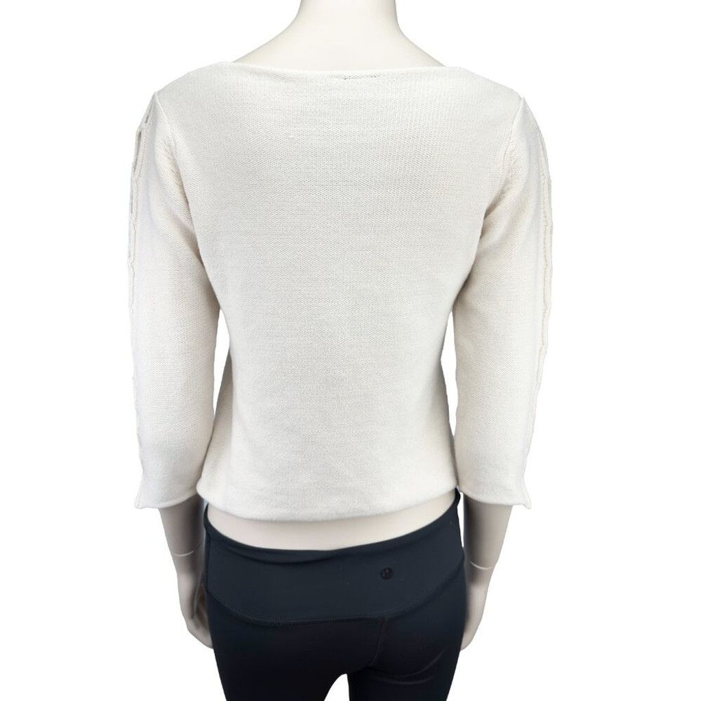 Other IN WEAR Boho Cream Knit Open design V-neck Minimalist sz M Size M / US 6-8 / IT 42-44 - 5 Thumbnail