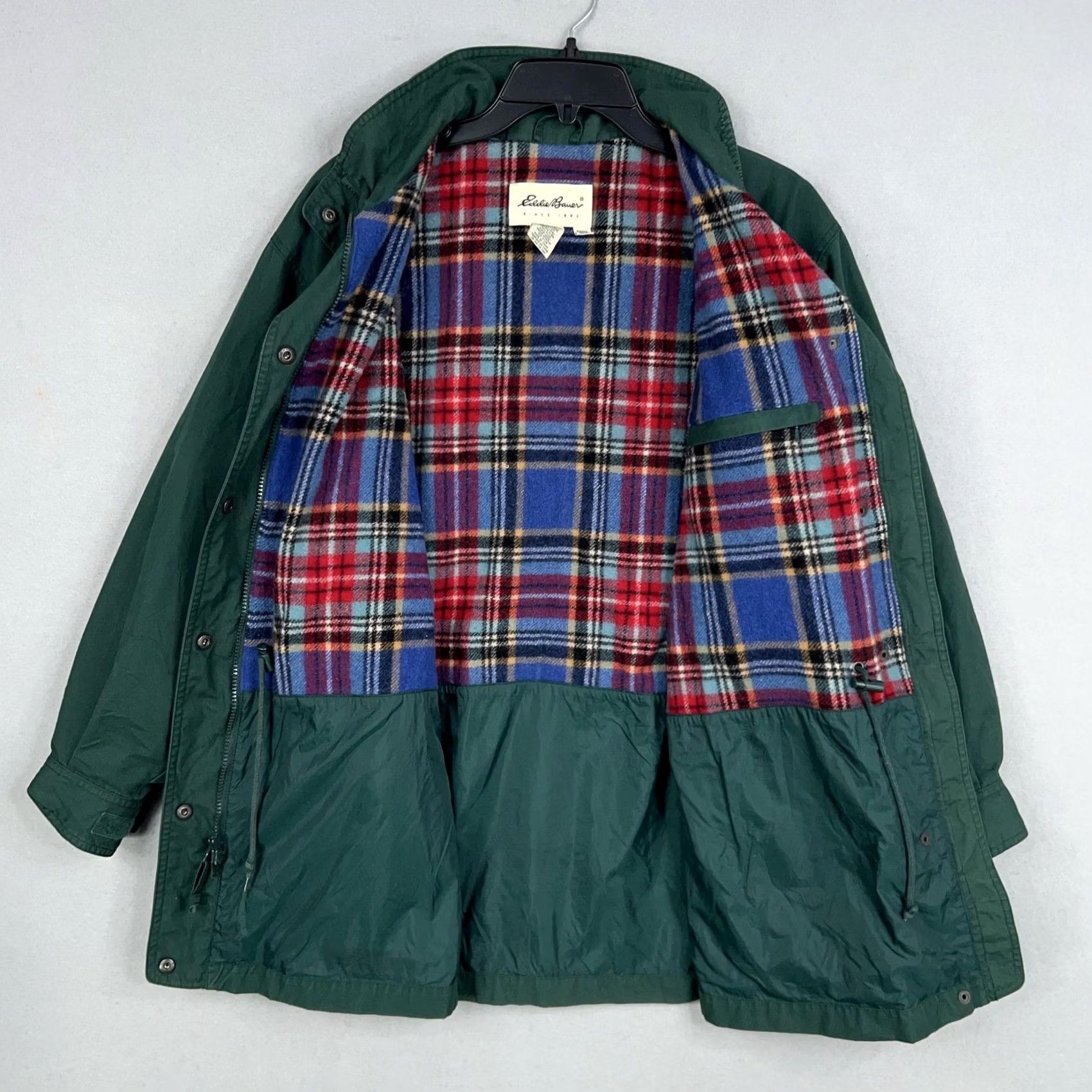 Eddie Bauer Eddie Bauer Jacket Womens Medium Plaid Lined Wool Blend Utility Outdoor Gorp for Casual Travel Workwear Green Size M / US 6-8 / IT 42-44 - 2 Thumbnail