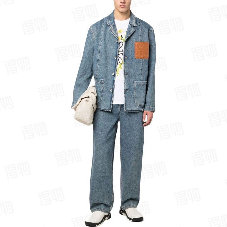 Loewe Loewe size 46 Washed tannin logo tooling jacket Size US S / EU 44-46 / 1 - 1 Thumbnail