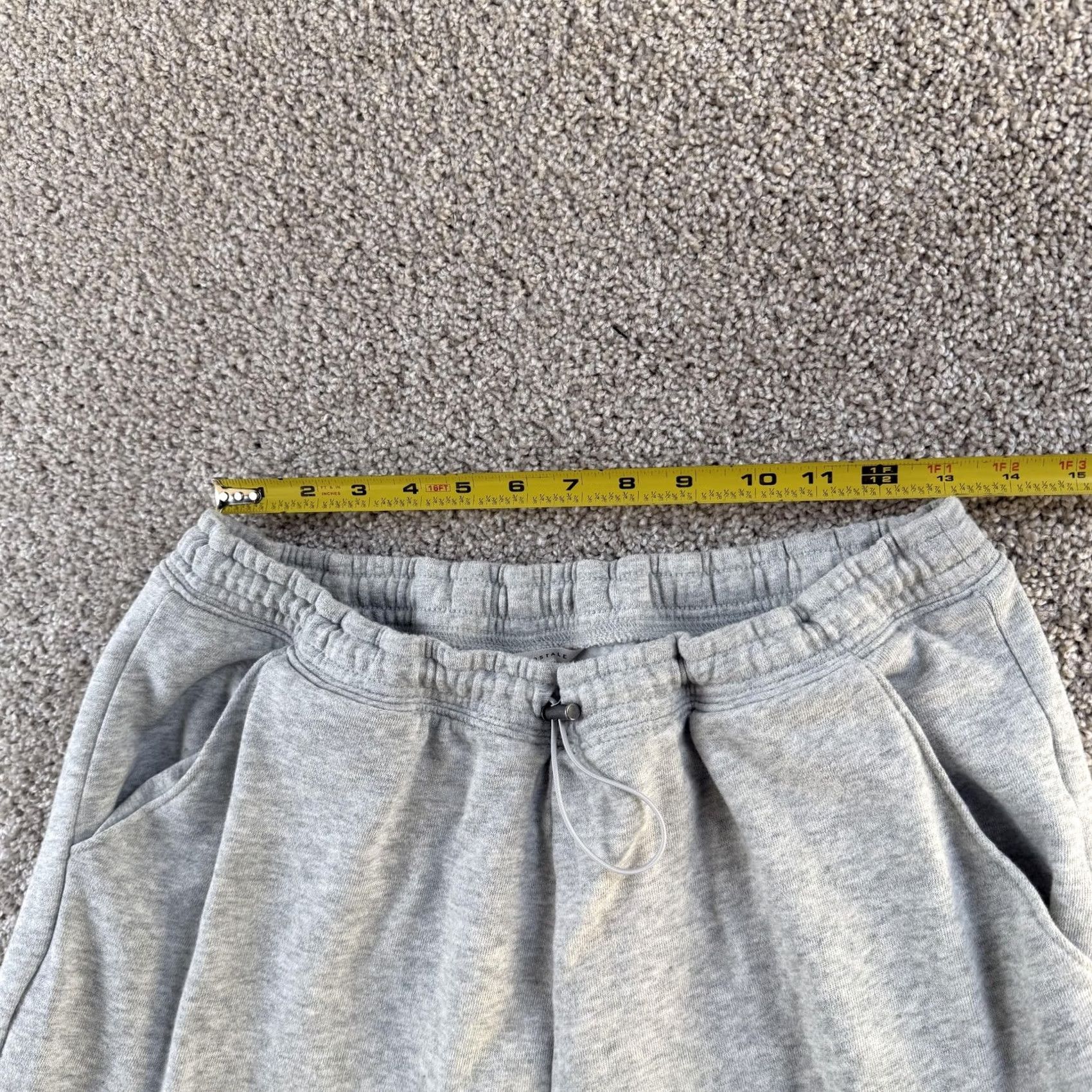 Vintage Aéropostale Sweatpants Womens Large Gray Fleece Side Cargo Joggers Elastic Waist Size 36" / US 14 / IT 50 - 5 Thumbnail