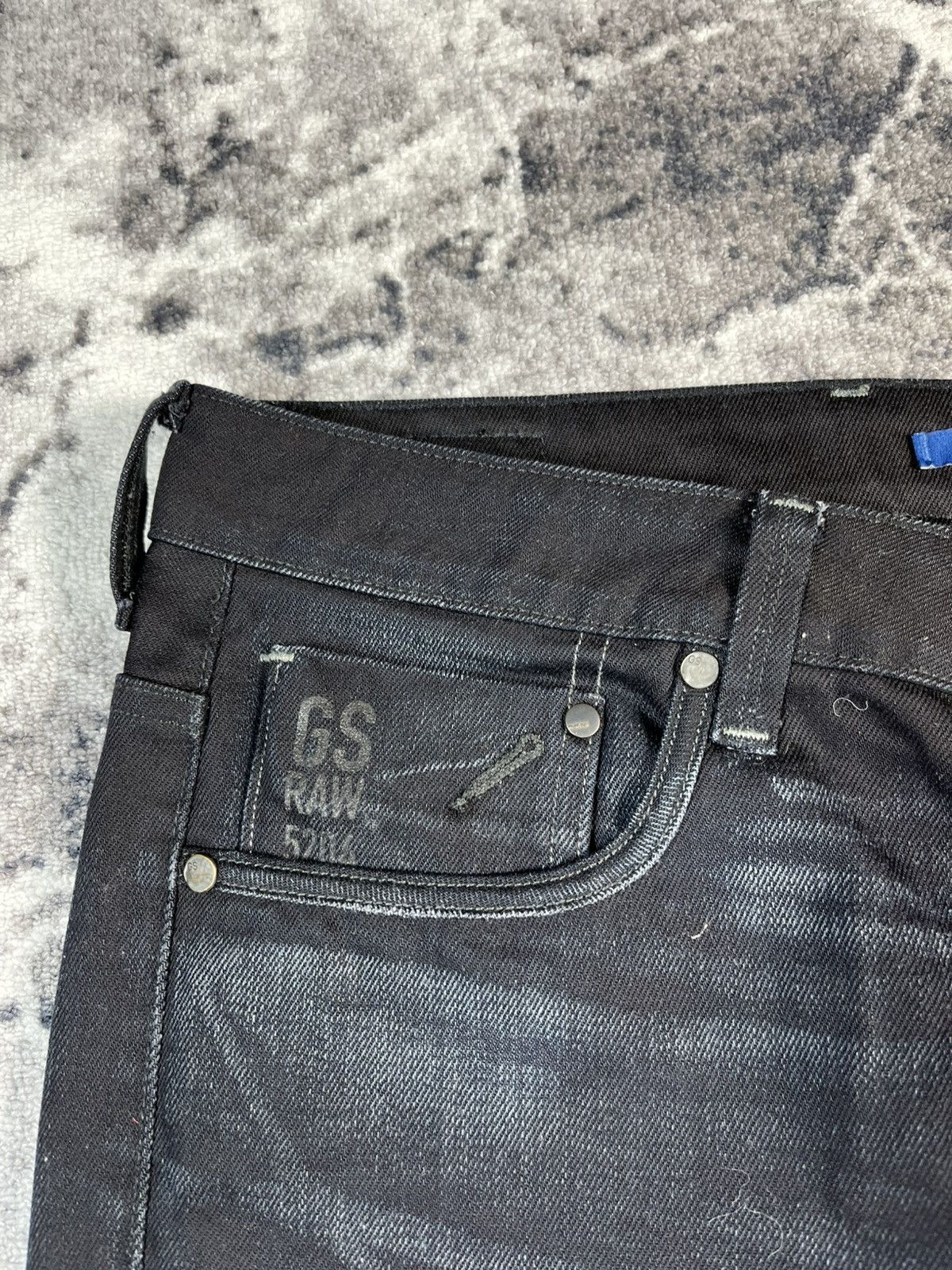 G-Star G-Star Raw Attacc Low Straight Dark Blue Jeans Size US 37 - 4 Thumbnail
