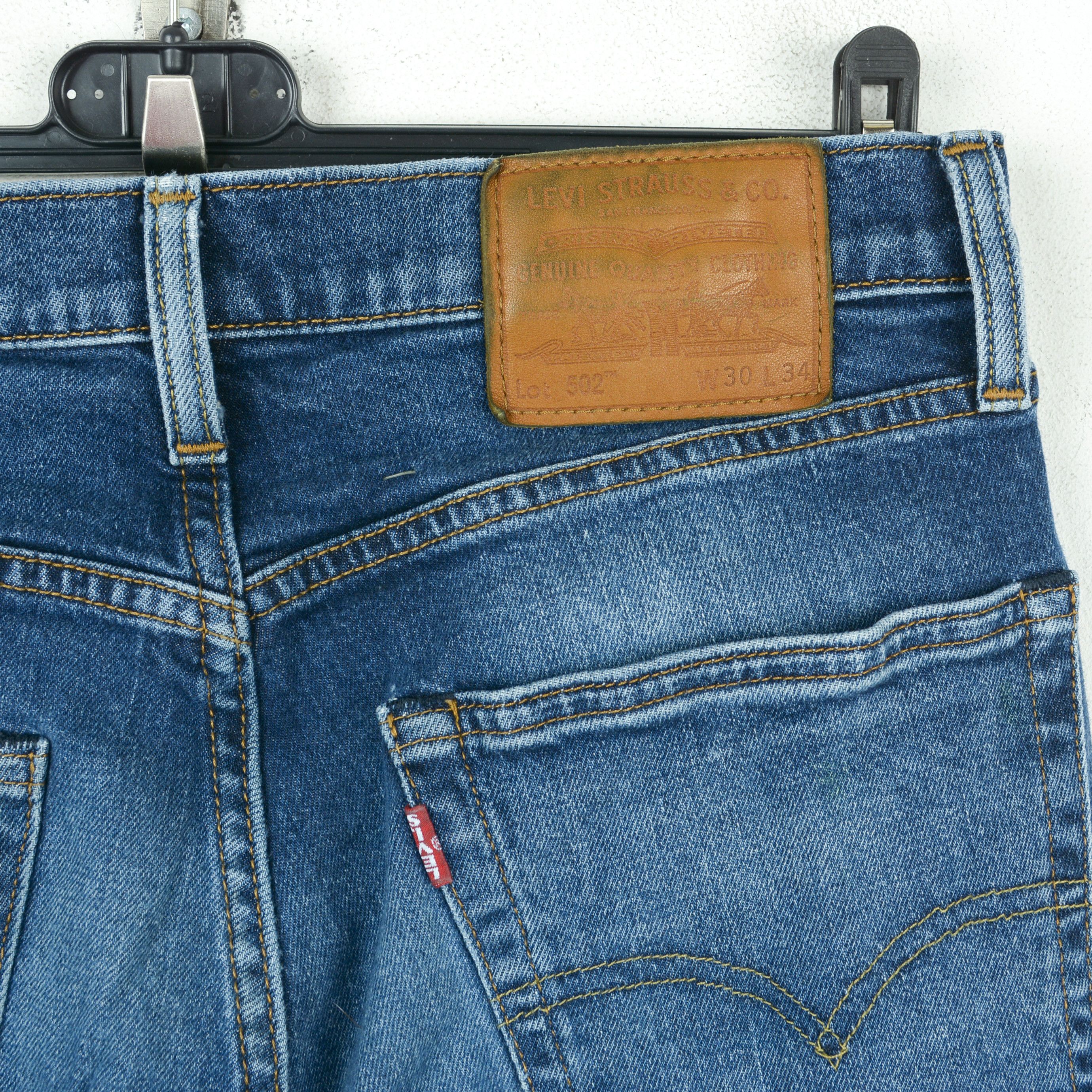 Levi's Premium Big E 502 W30 L30 Skinny Regular Jeans Denim Pants Size US 30 / EU 46 - 5 Thumbnail