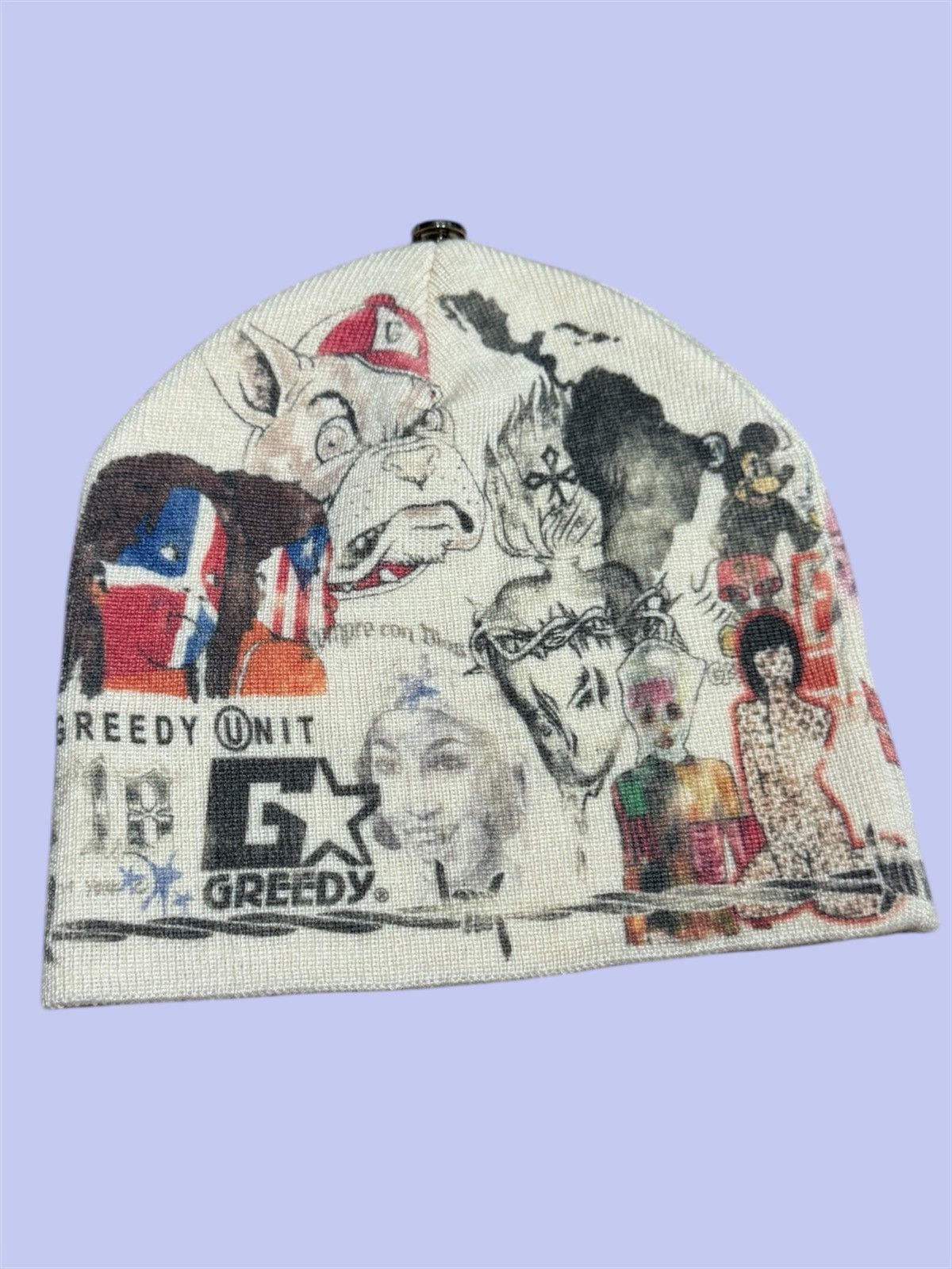 Greedy Unit Greedy Unit All Over Print Beanie | Grailed