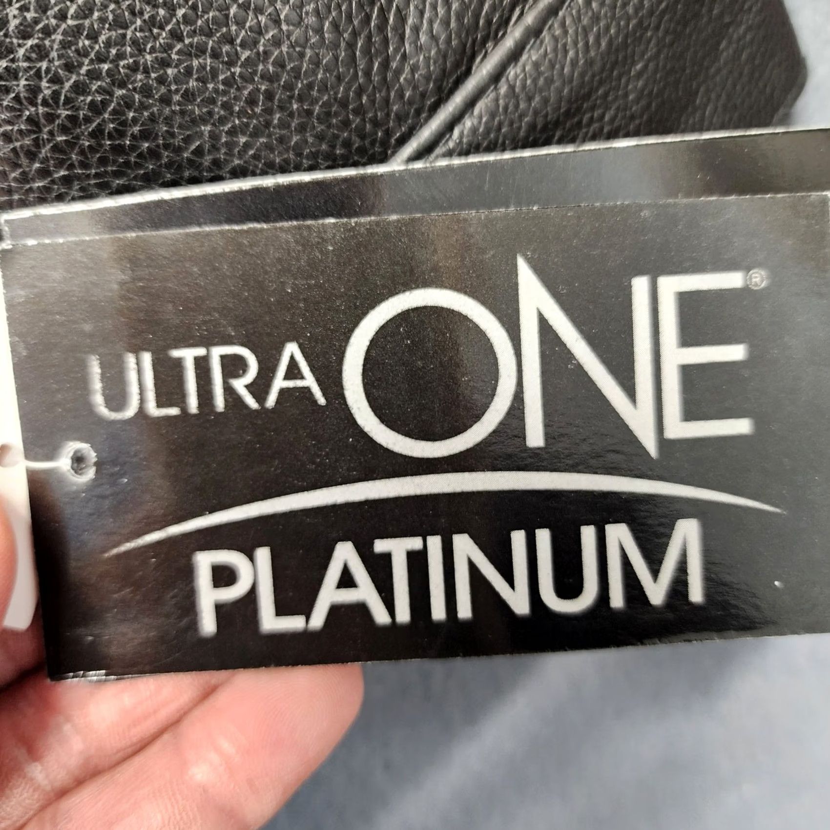 Vintage Ultra One Platinum Leather Coat Jacket XL Black Bomber Biker Moto TA Petro NEW Size US XL / EU 56 / 4 - 7 Thumbnail