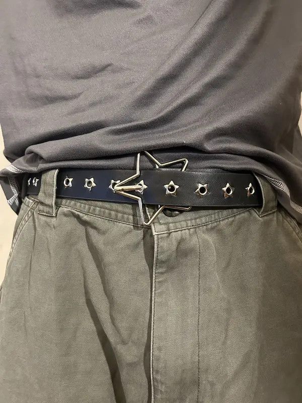 Japanese Brand C2 - Star Buckle Grommet Belt Size ONE SIZE - 5 Thumbnail