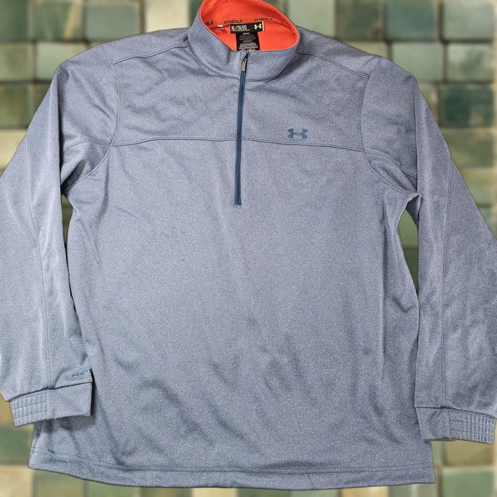 Under Armour Under Armour Pullover Mens XL Blue UA Storm 2 1/4 Zip Golf Water Resistant Size US XL / EU 56 / 4 - 1 Thumbnail