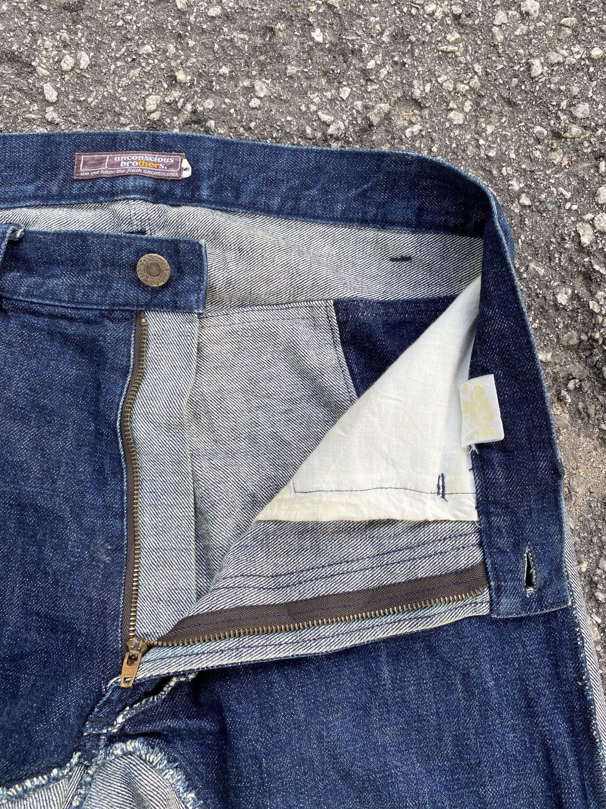If Six Was Nine × Japanese Brand Unconscious Brothers Patchwork Design Denim Size US 31 - 8 Thumbnail