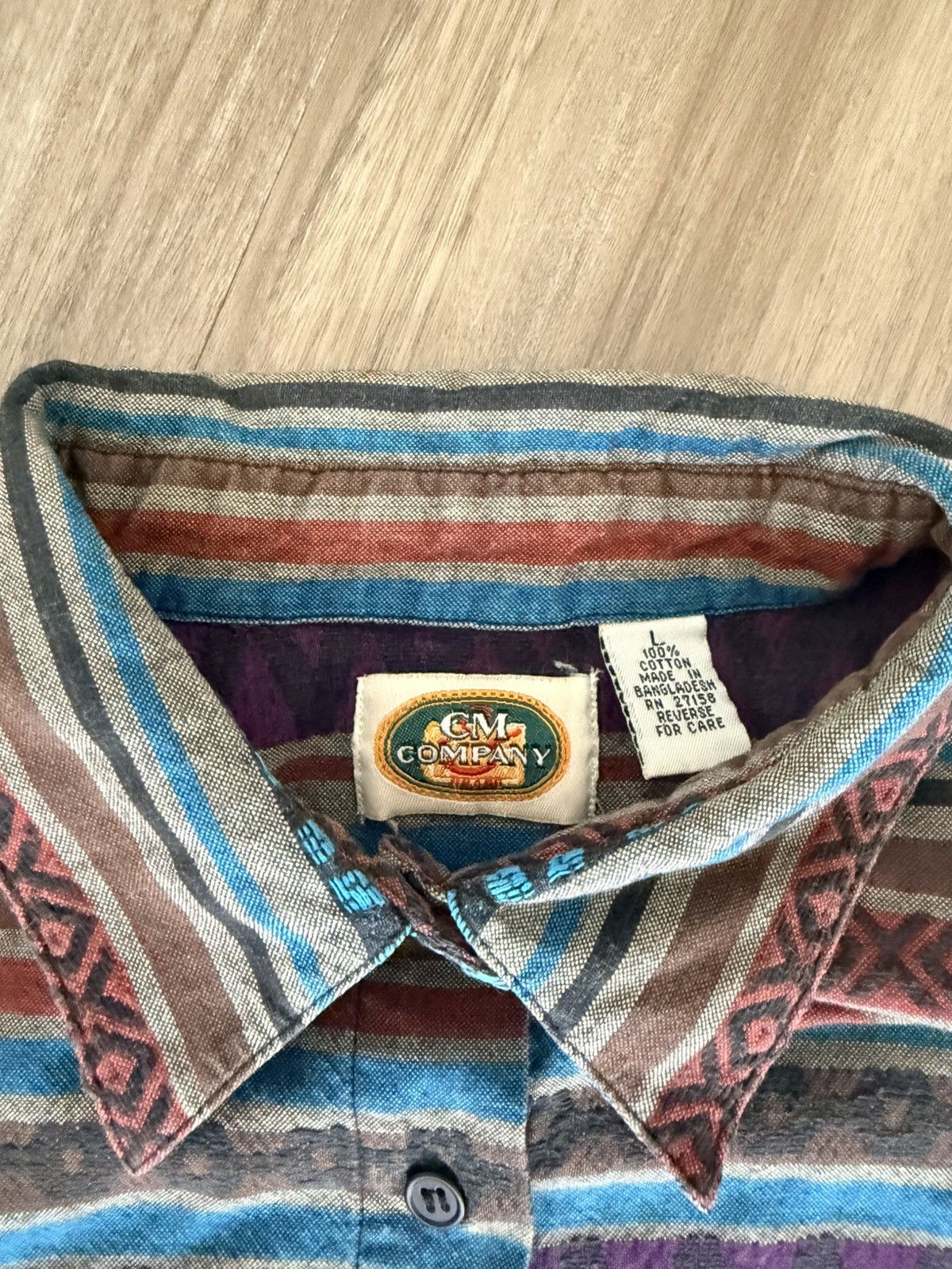 Other Vintage CM Company Aztec Long Sleeve Button Up Shirt Large Size US L / EU 52-54 / 3 - 5 Thumbnail