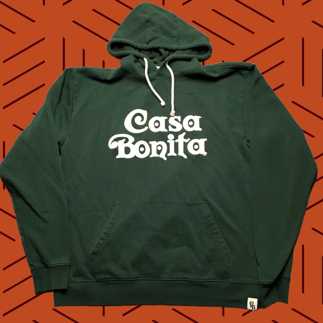 Logo 7 Casa Bonita Hoodie Mens XL Green Pullover Hooded Sweatshirt Embroidered Logo CB Size US XL / EU 56 / 4 - 1 Thumbnail
