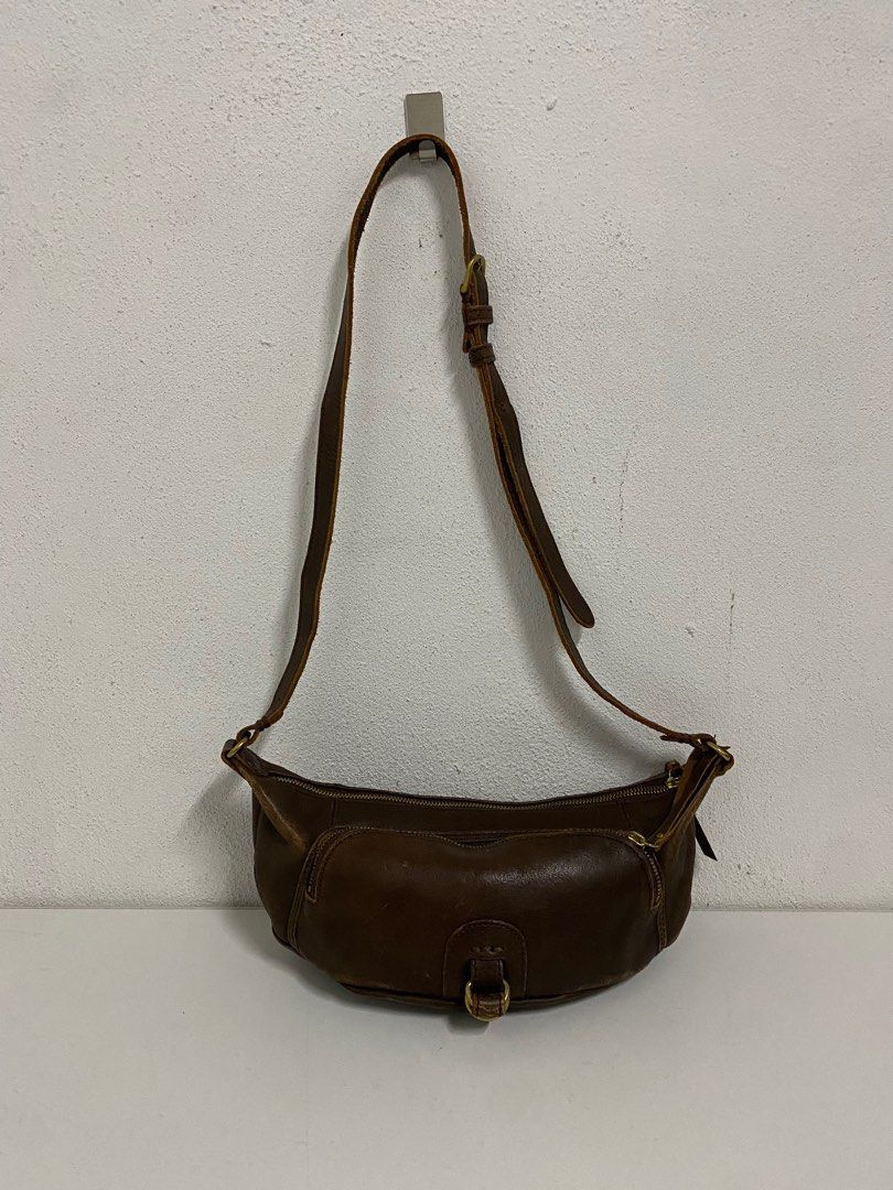 Leather H 1203 Mano Fece Japan Leather Sling Bag Size ONE SIZE - 2 Thumbnail