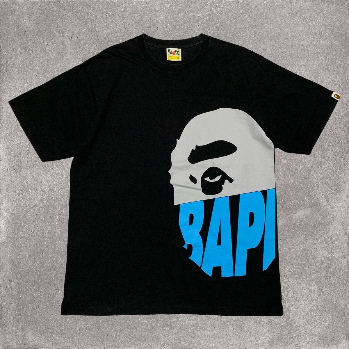 Bape XL Big Ape Head Black Tee A Bathing Ape