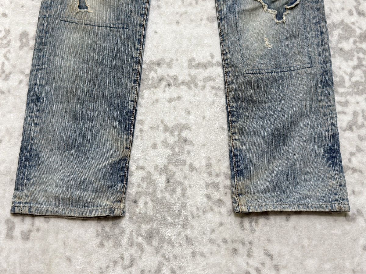 Edwin Edwin 503 Thrashed Mud Wash Jeans Extreme Distressed Denim Size US 28 / EU 44 - 7 Thumbnail